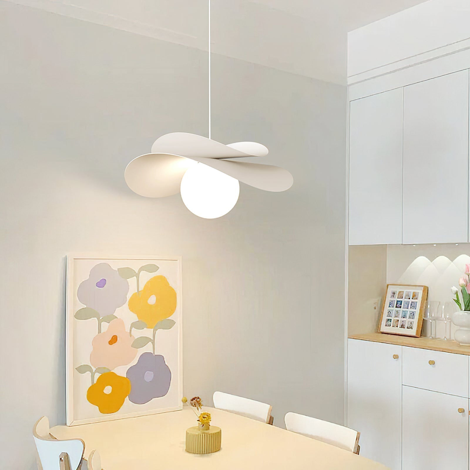 Fiksa Pendant Lamp shown in a modern living room setting.