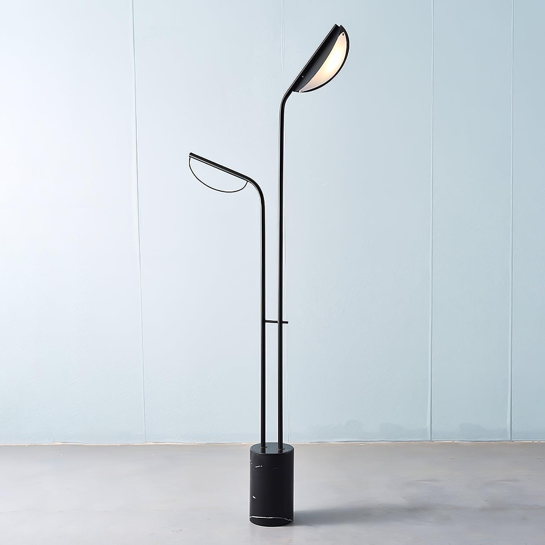 Lumen Minimalist Marble Floor Lamp-Neutral Decor