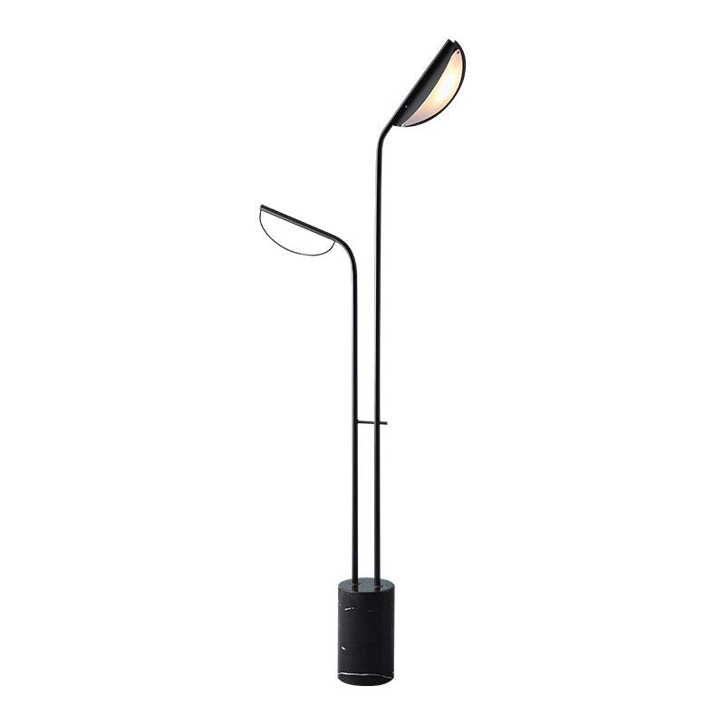 Lumen Minimalist Marble Floor Lamp-Neutral Decor