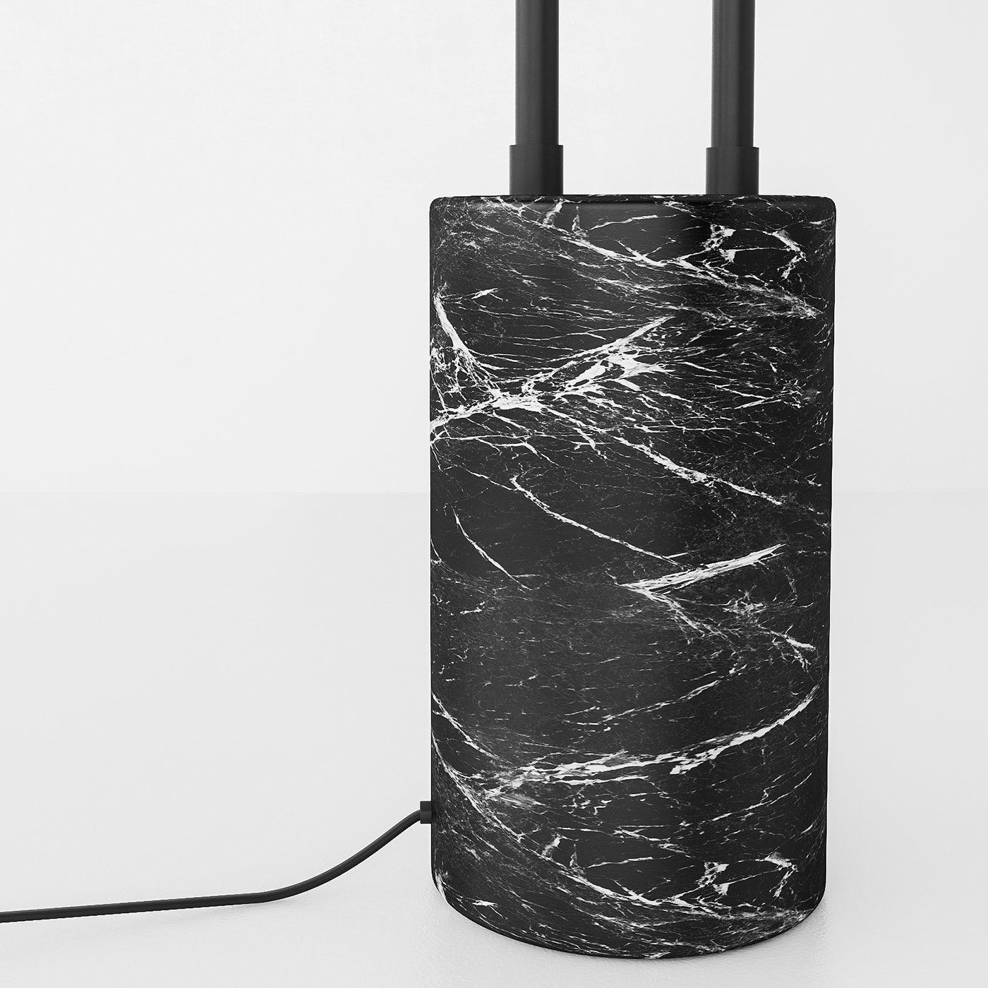 Lumen Minimalist Marble Floor Lamp-Neutral Decor