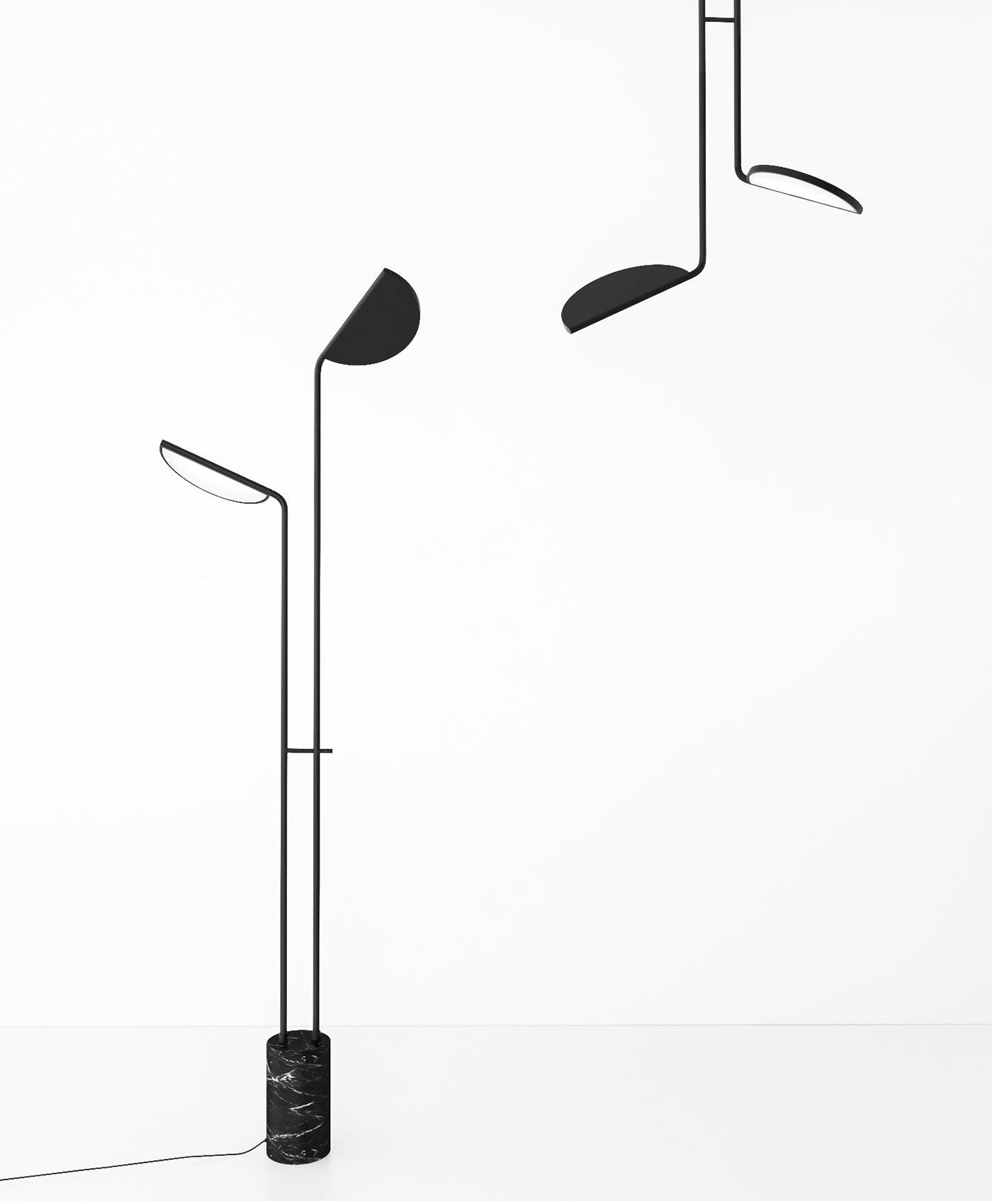Lumen Minimalist Marble Floor Lamp-Neutral Decor