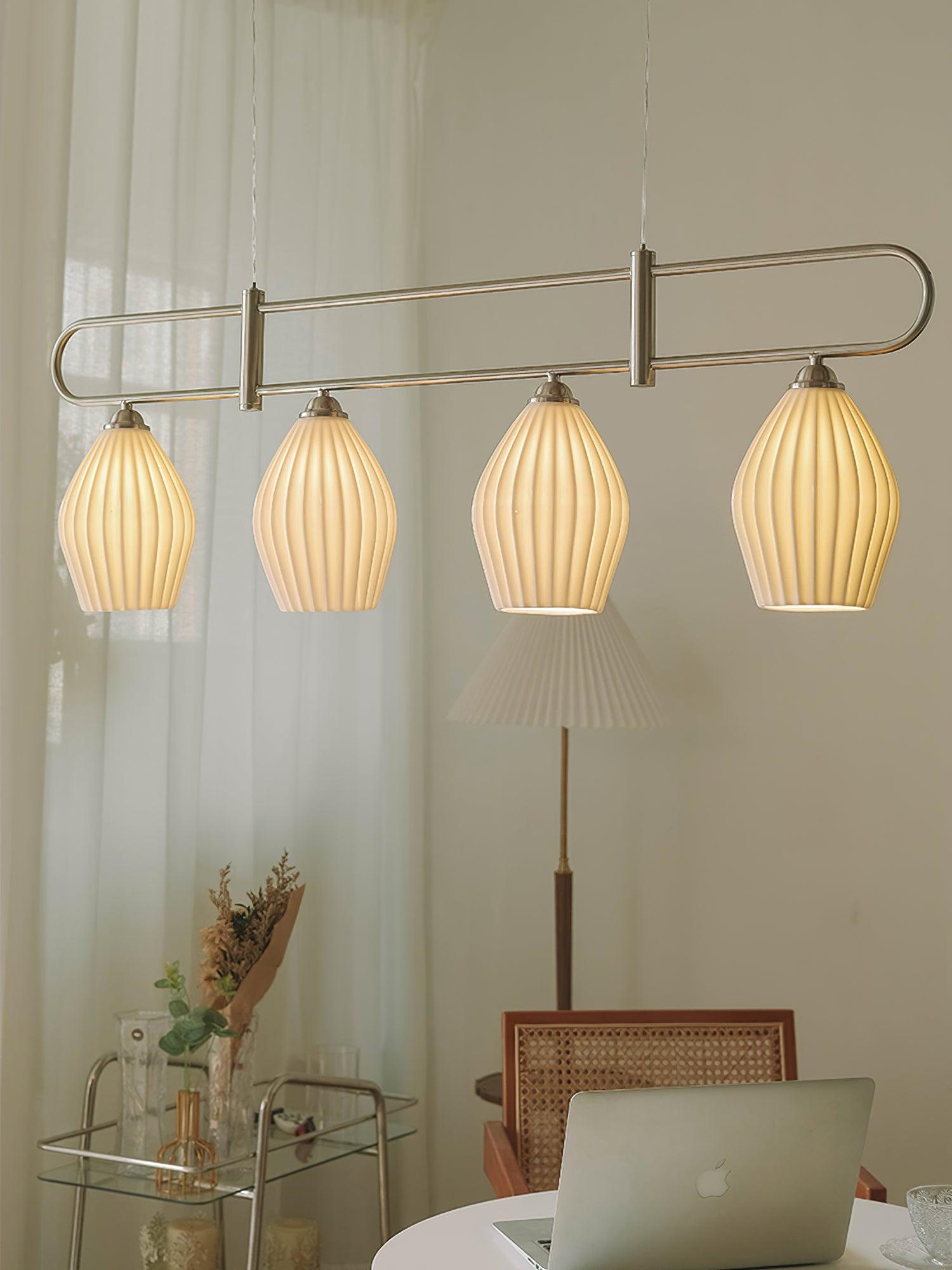 Arlirir Modern Minimalist Art Ceramic Pendant Light-Neutral Decor