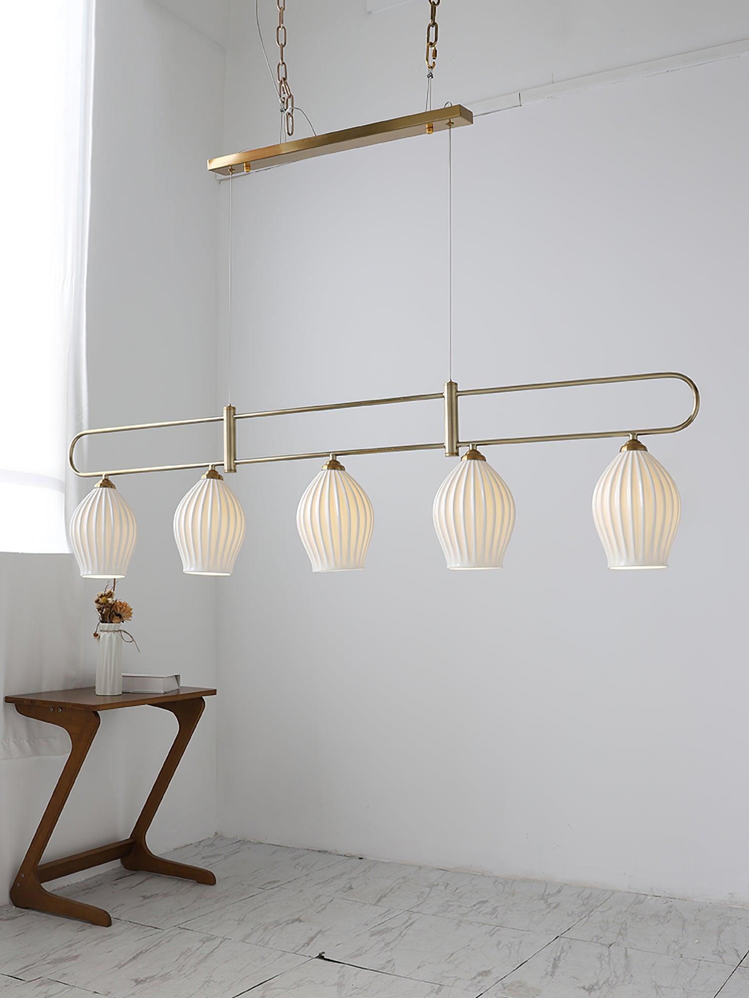 Arlirir Modern Minimalist Art Ceramic Pendant Light-Neutral Decor