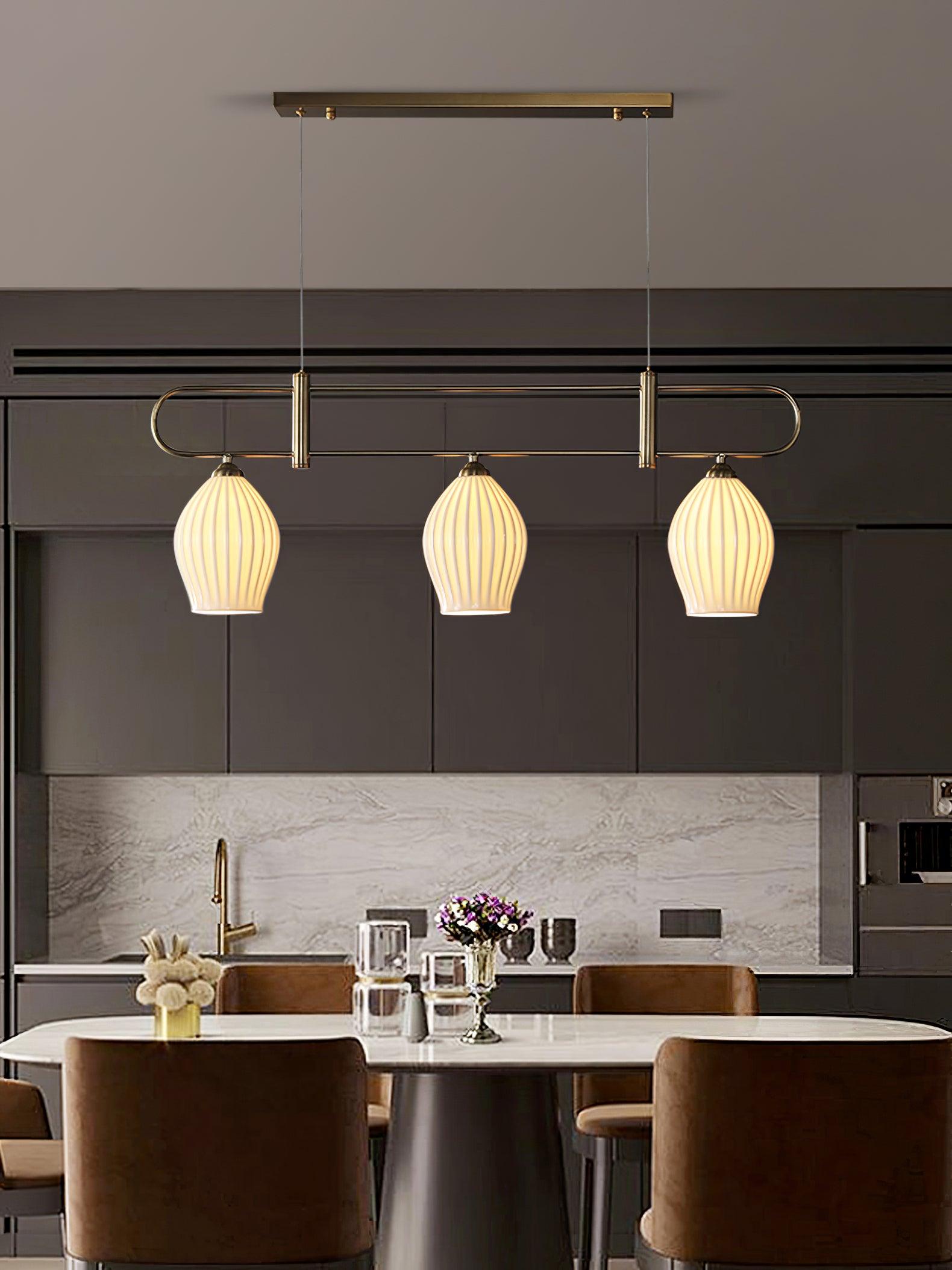 Arlirir Modern Minimalist Art Ceramic Pendant Light-Neutral Decor