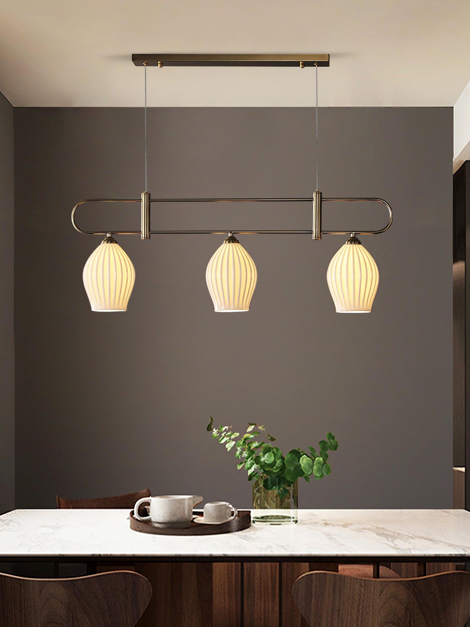 Arlirir Modern Minimalist Art Ceramic Pendant Light-Neutral Decor
