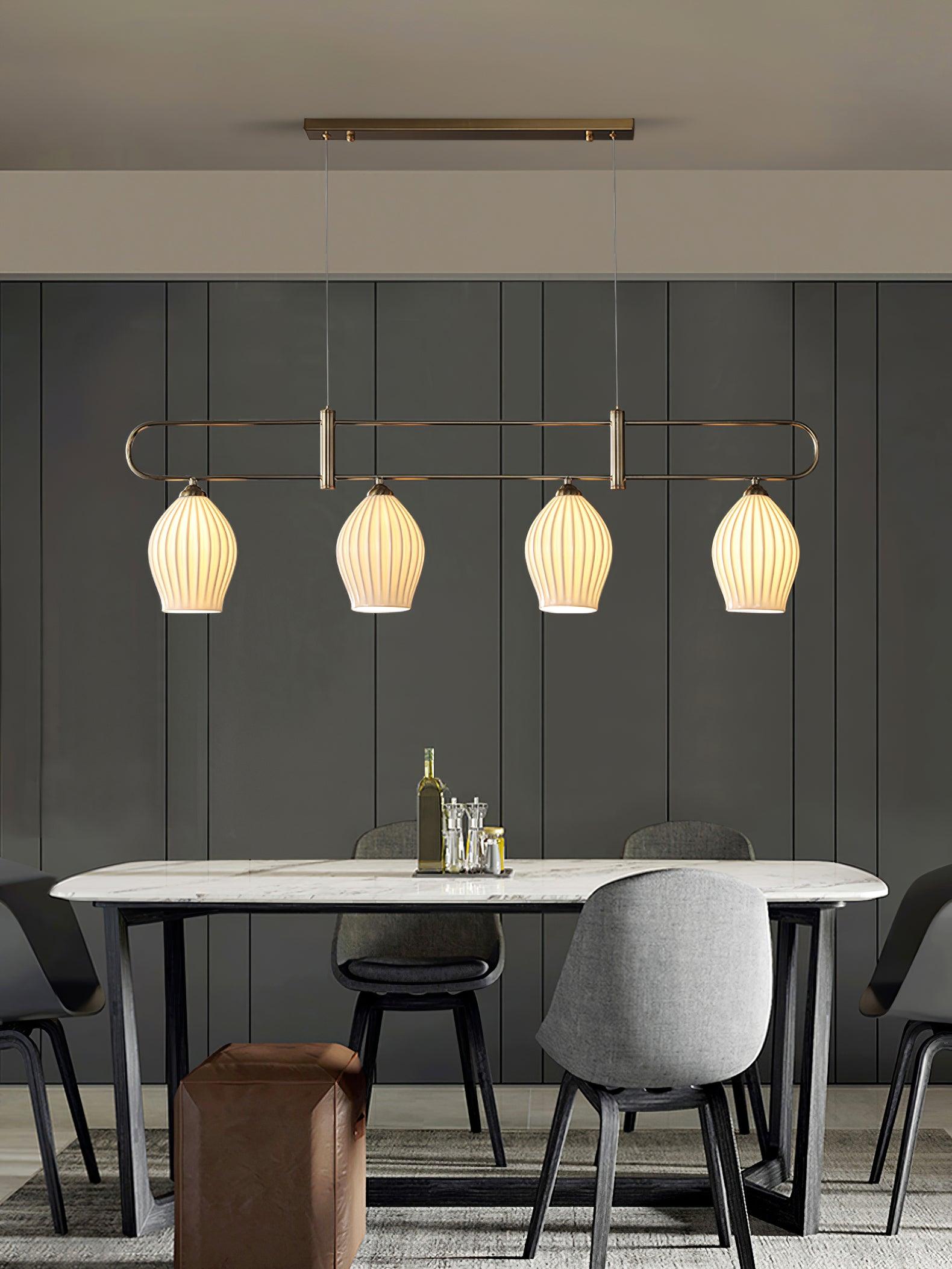 Arlirir Modern Minimalist Art Ceramic Pendant Light-Neutral Decor