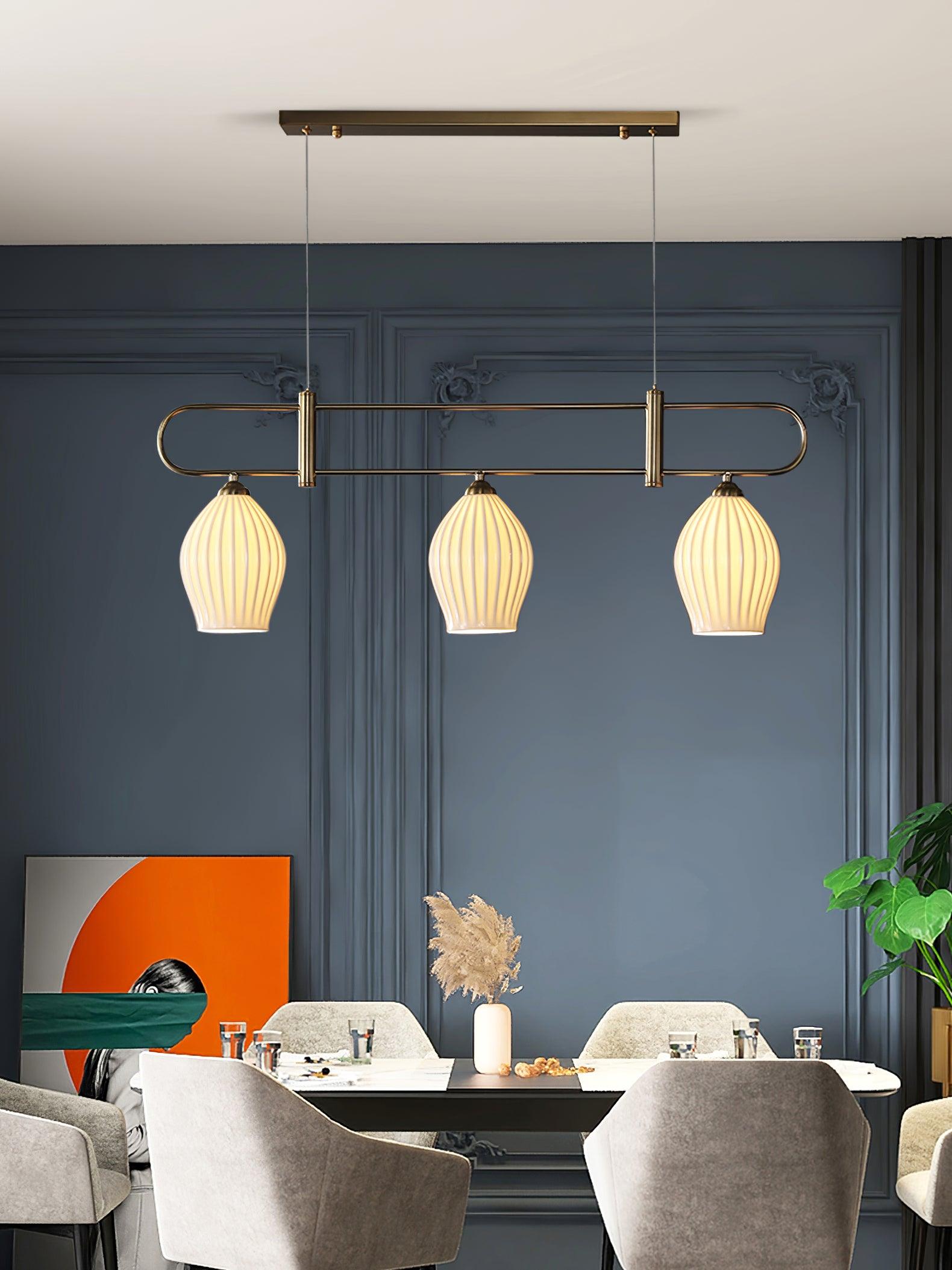 Arlirir Modern Minimalist Art Ceramic Pendant Light-Neutral Decor