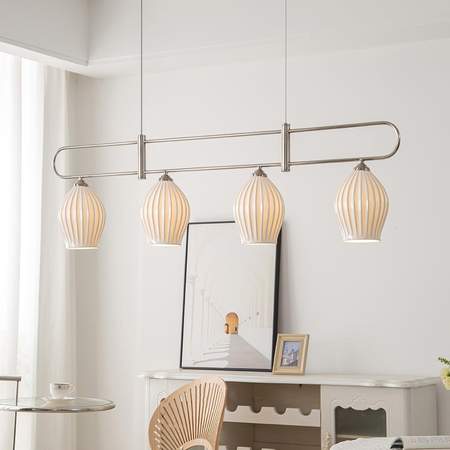Arlirir Modern Minimalist Art Ceramic Pendant Light-Neutral Decor