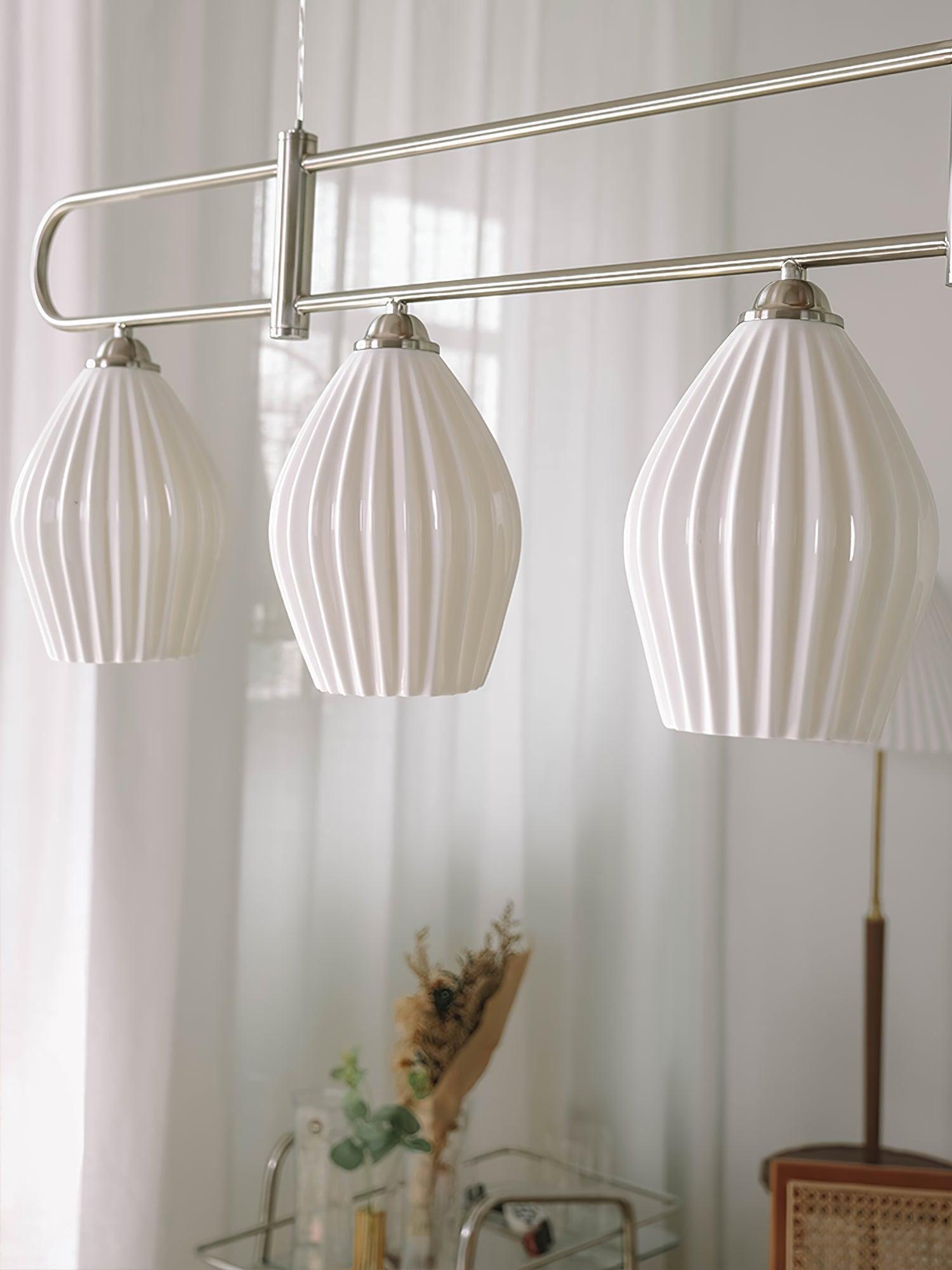 Arlirir Modern Minimalist Art Ceramic Pendant Light-Neutral Decor