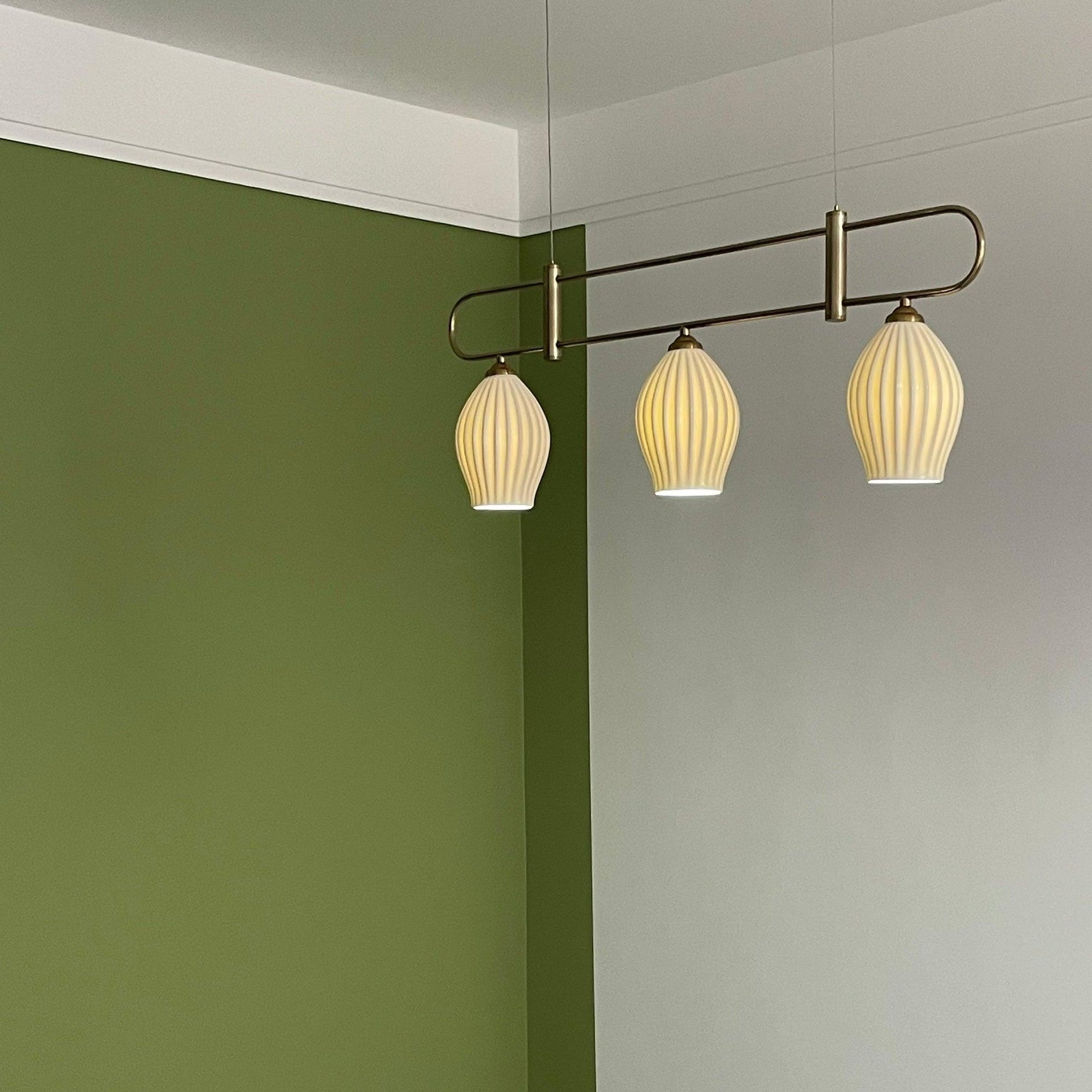Arlirir Modern Minimalist Art Ceramic Pendant Light-Neutral Decor
