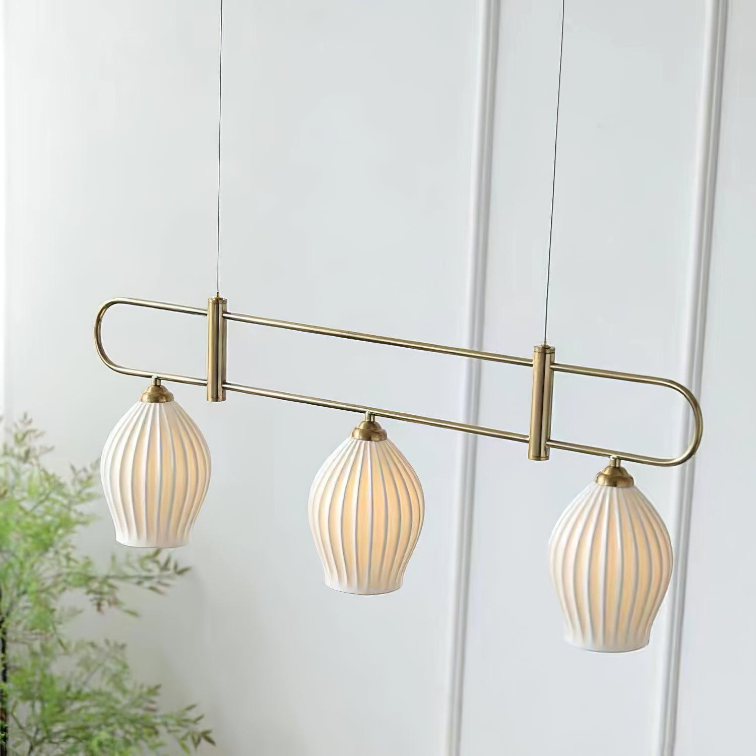 Arlirir Modern Minimalist Art Ceramic Pendant Light-Neutral Decor
