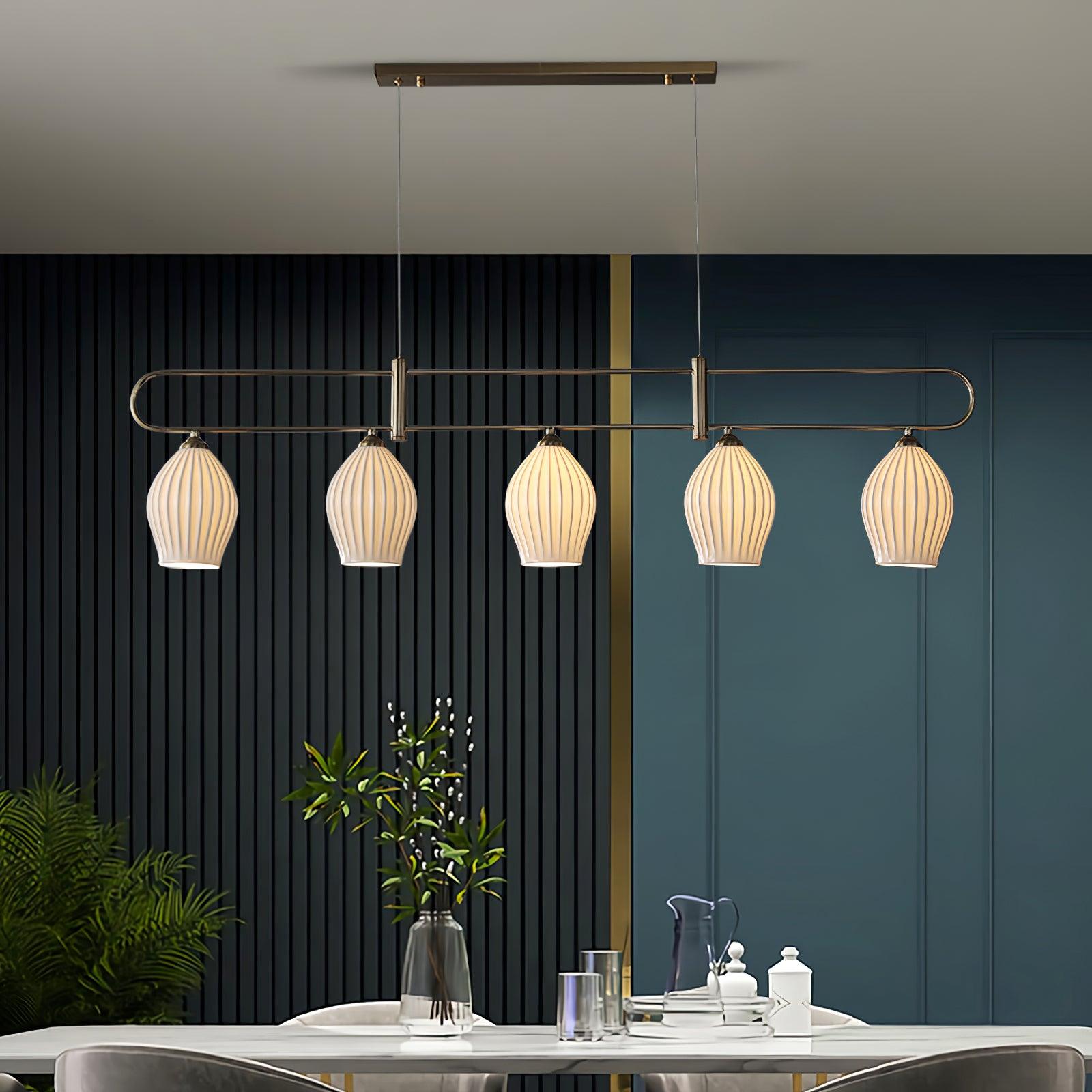 Arlirir Modern Minimalist Art Ceramic Pendant Light-Neutral Decor