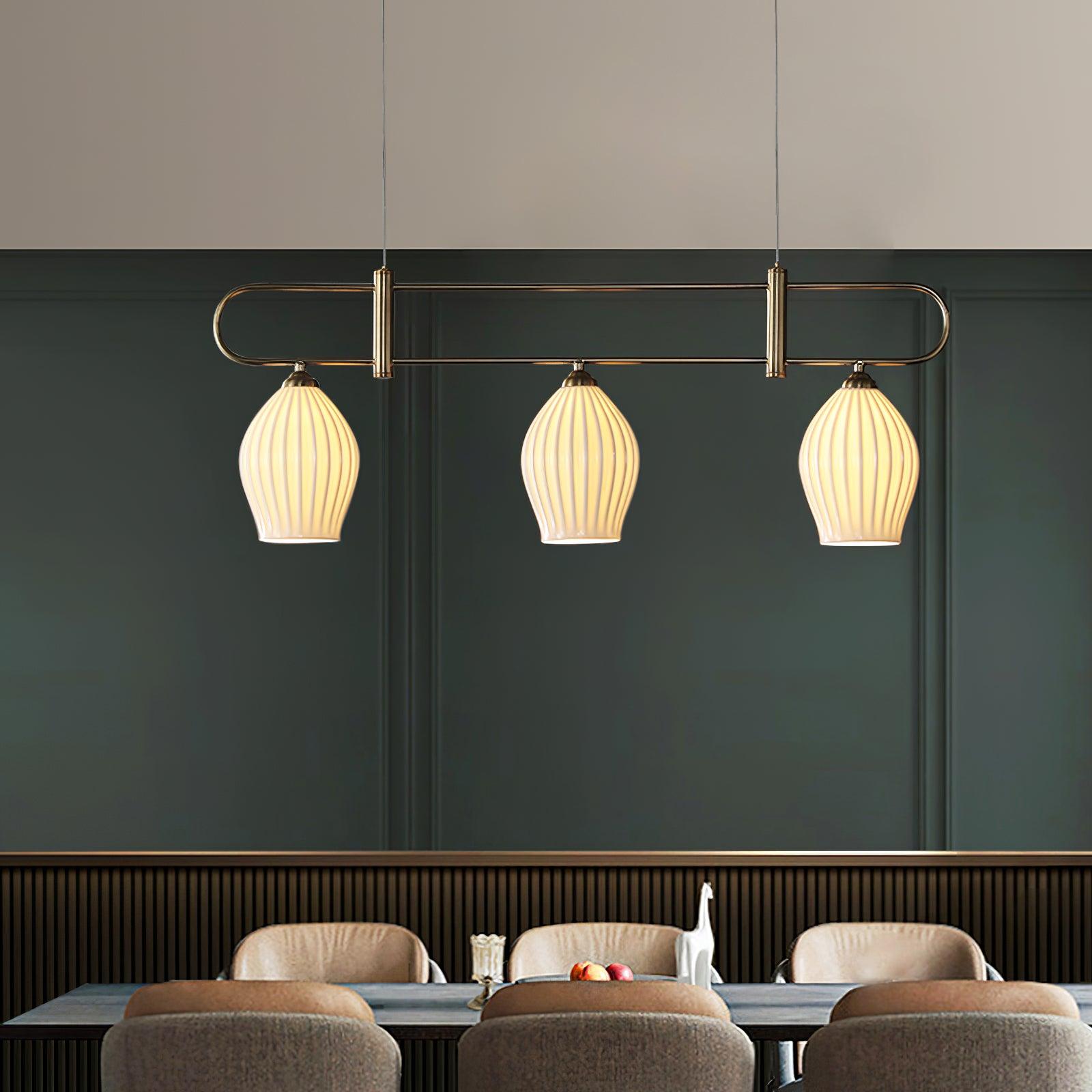 Arlirir Modern Minimalist Art Ceramic Pendant Light-Neutral Decor