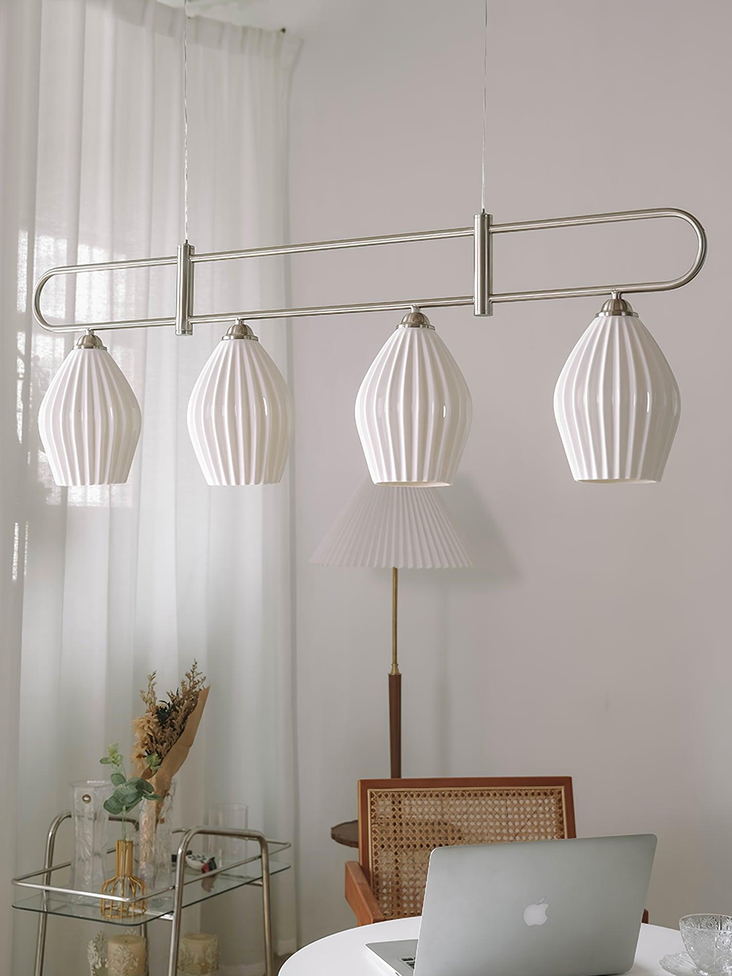 Arlirir Modern Minimalist Art Ceramic Pendant Light-Neutral Decor