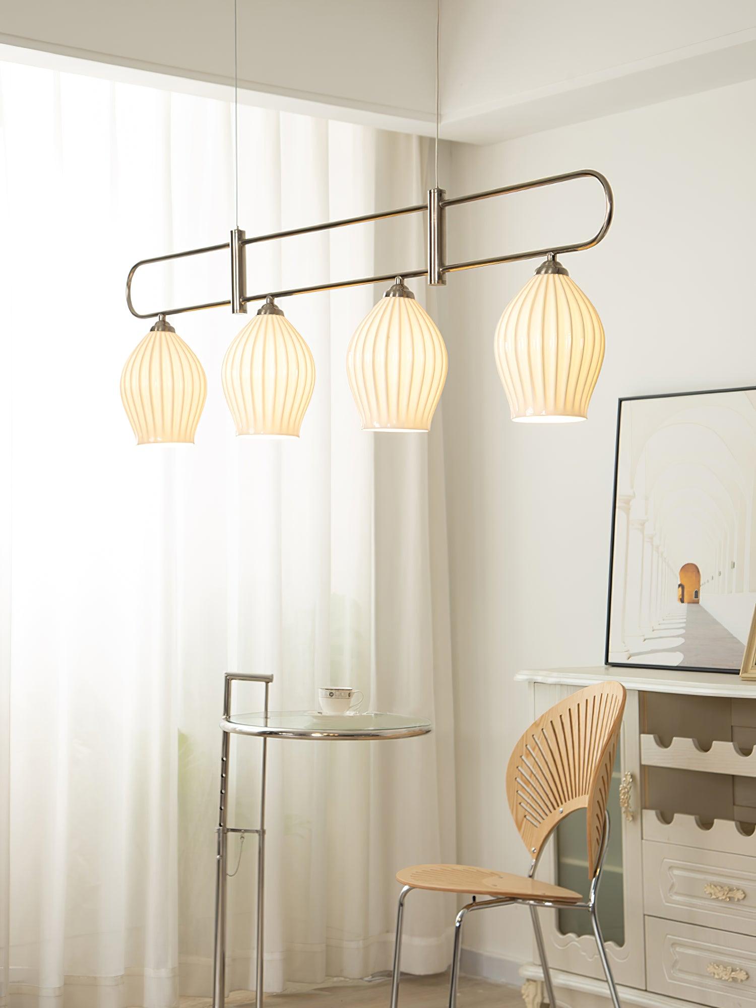 Arlirir Modern Minimalist Art Ceramic Pendant Light-Neutral Decor