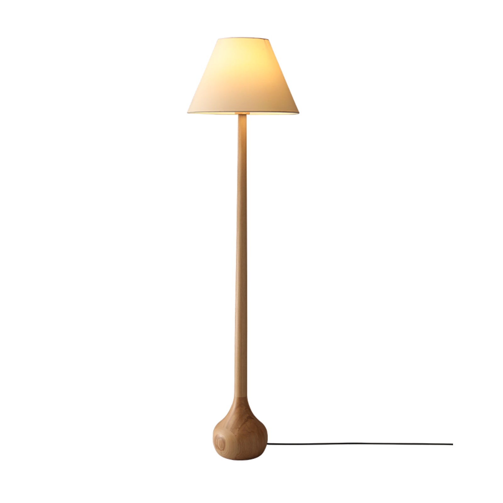 Zeraeos Organic Wooden Floor Lamp-Neutral Decor