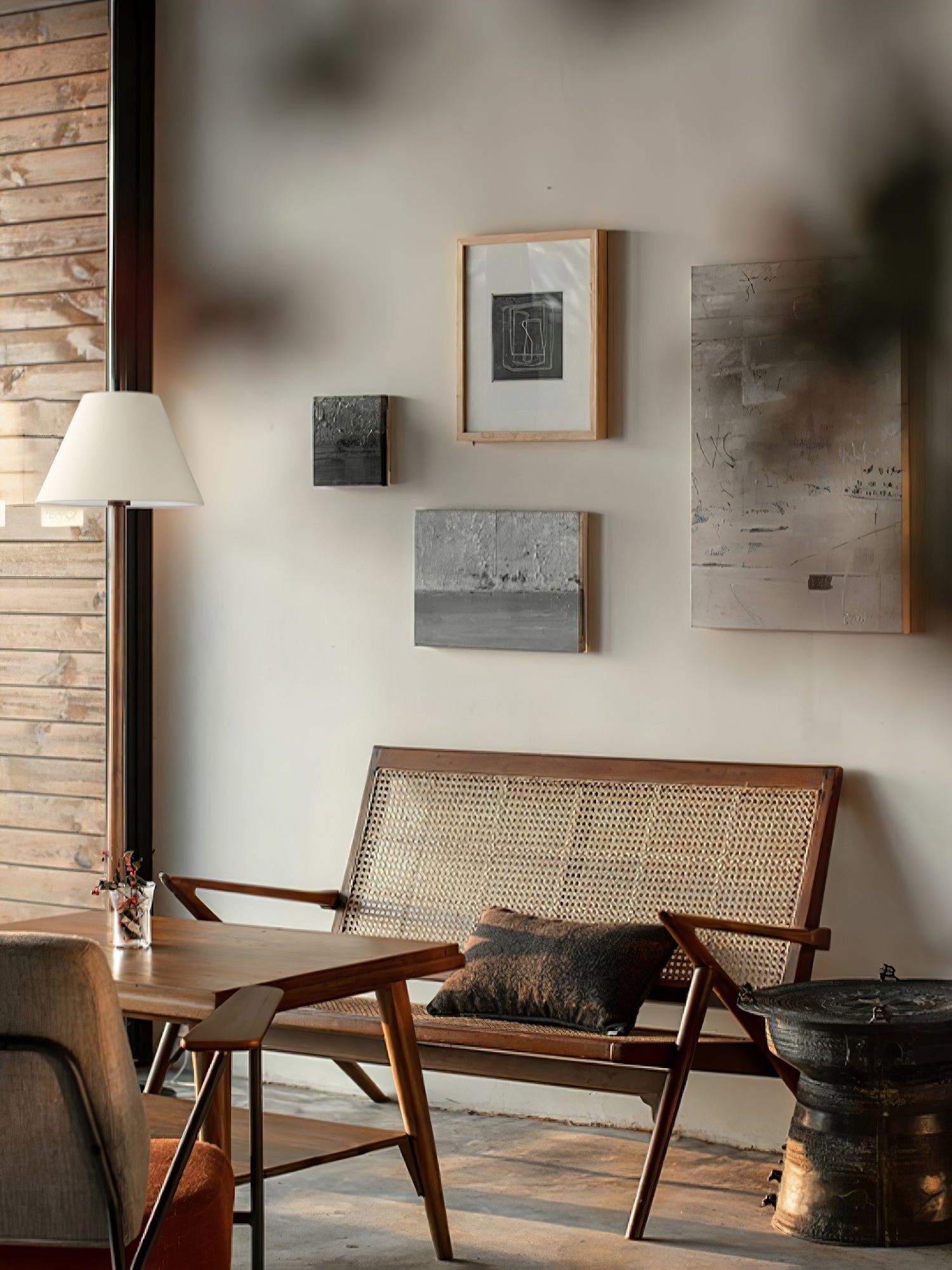 Zeraeos Organic Wooden Floor Lamp-Neutral Decor