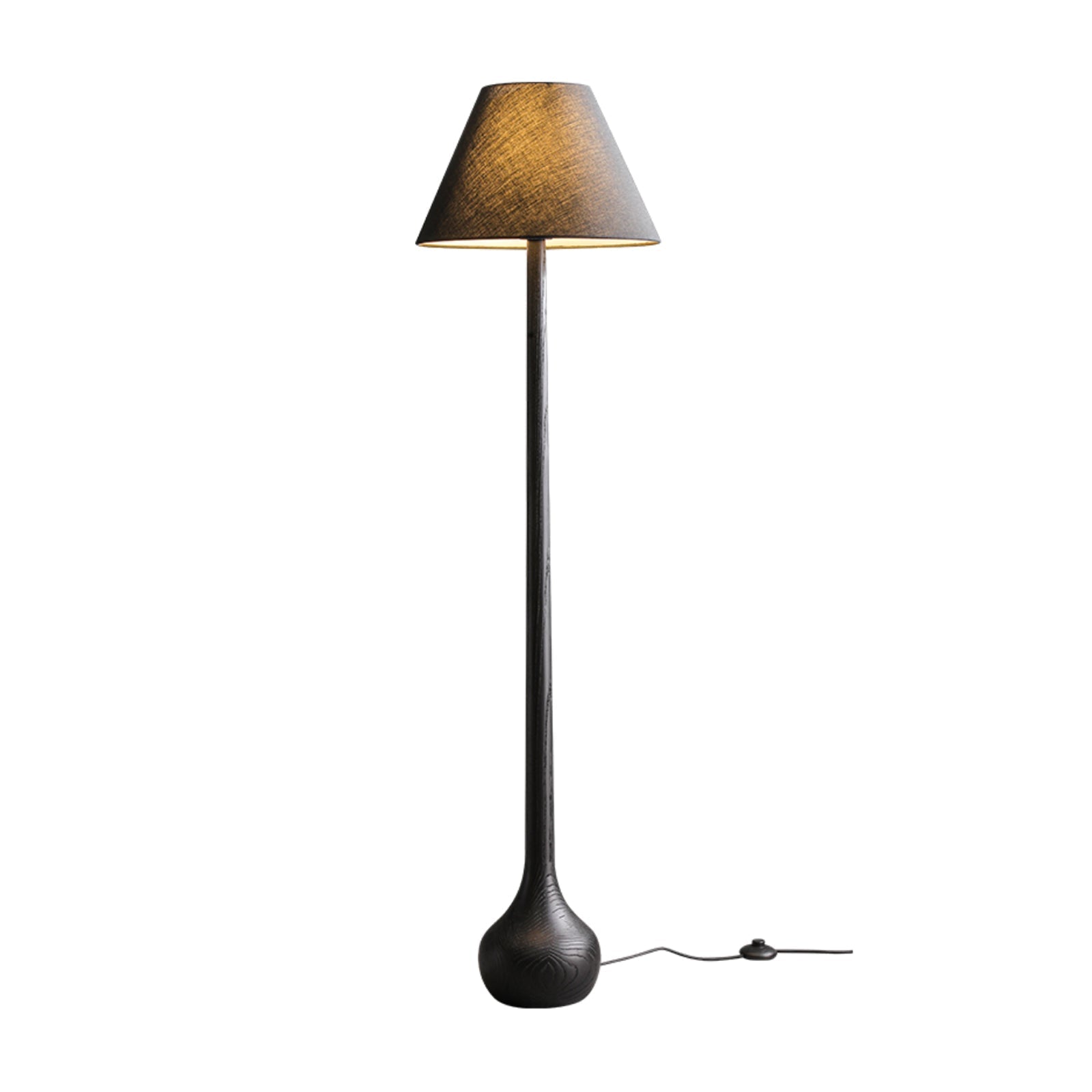 Zeraeos Organic Wooden Floor Lamp-Neutral Decor