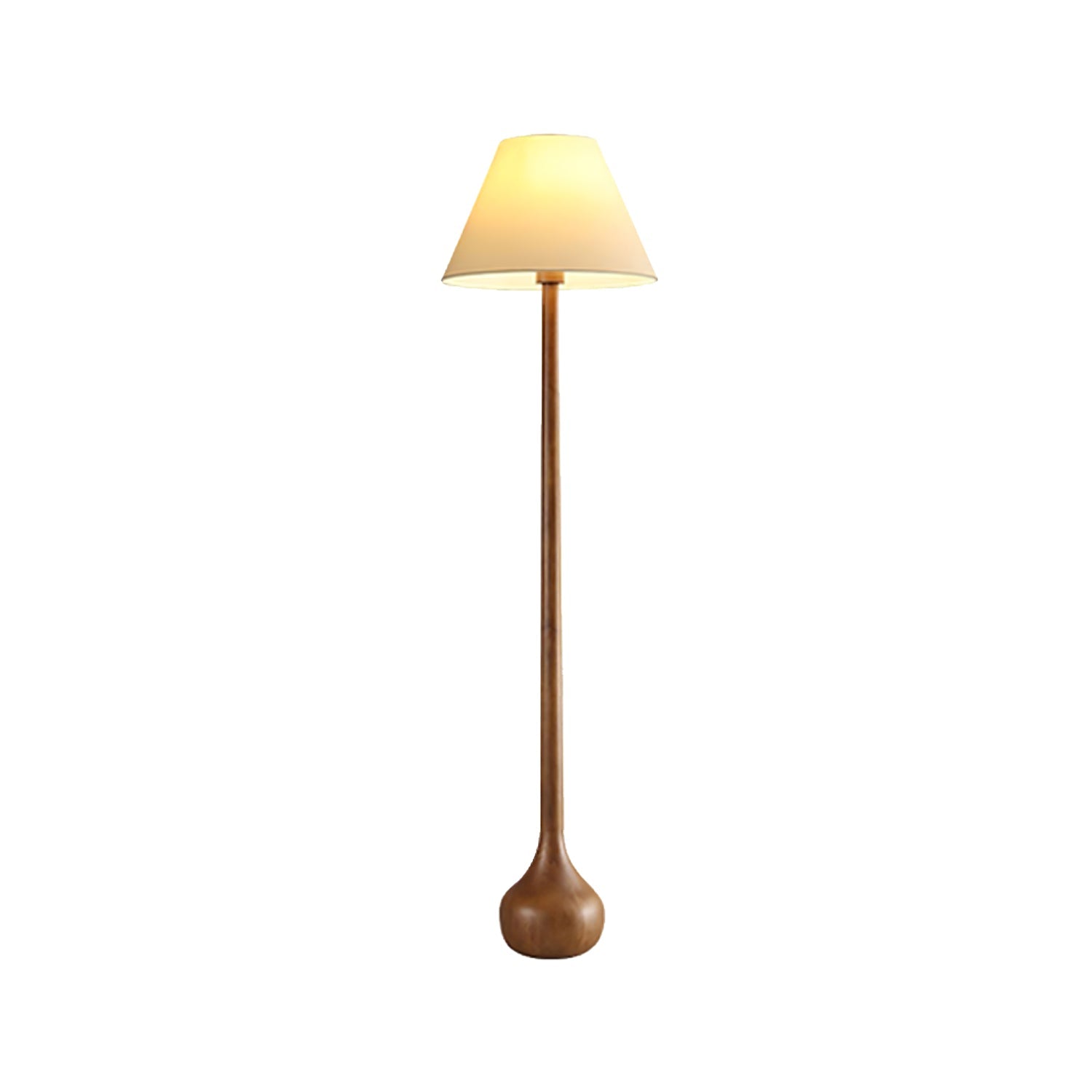 Zeraeos Organic Wooden Floor Lamp-Neutral Decor