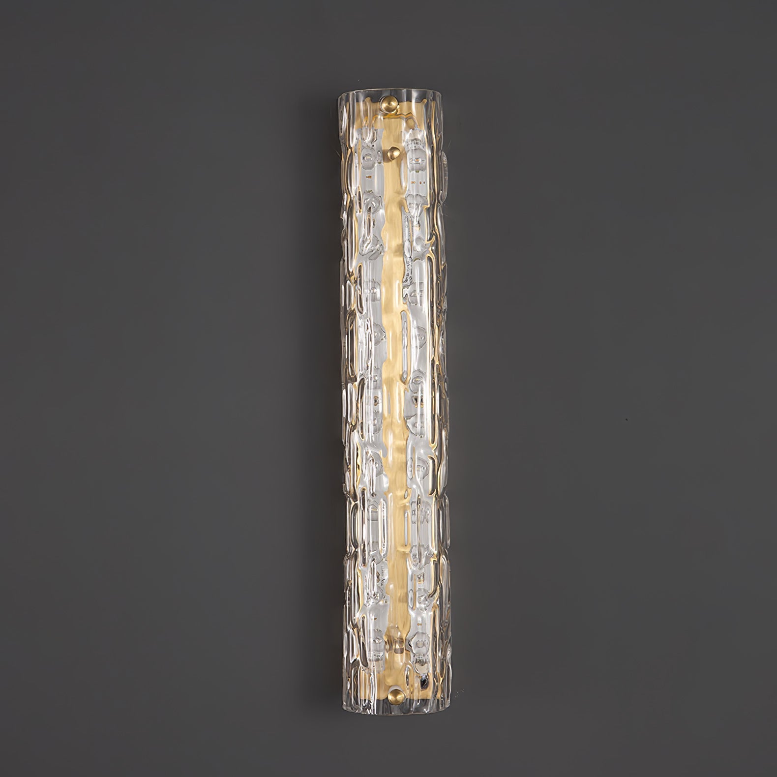 Bexley Brass Glass Glam Wall Lamp-Neutral Decor