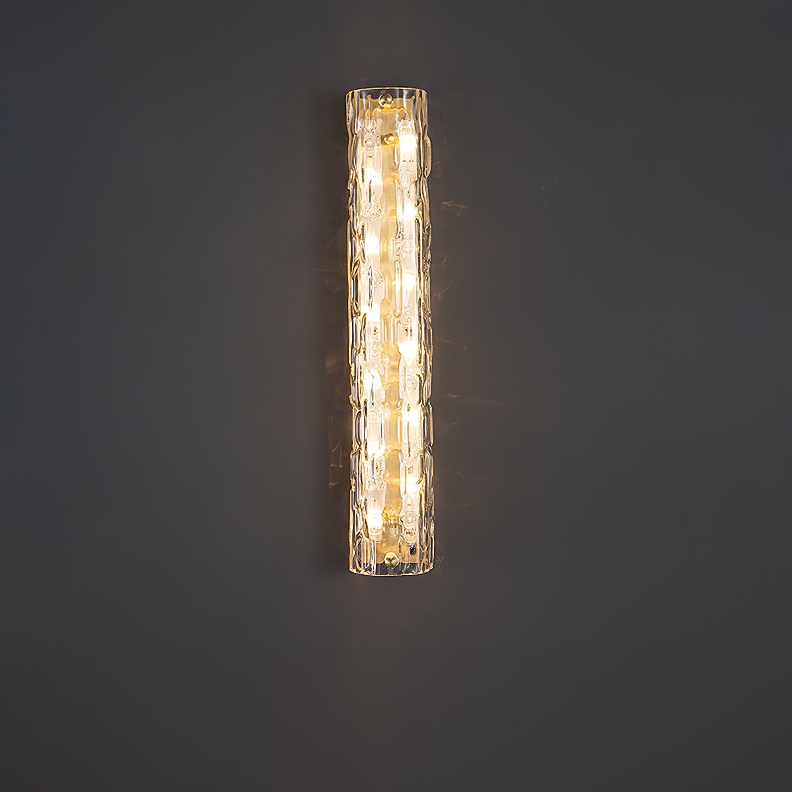 Bexley Brass Glass Glam Wall Lamp-Neutral Decor