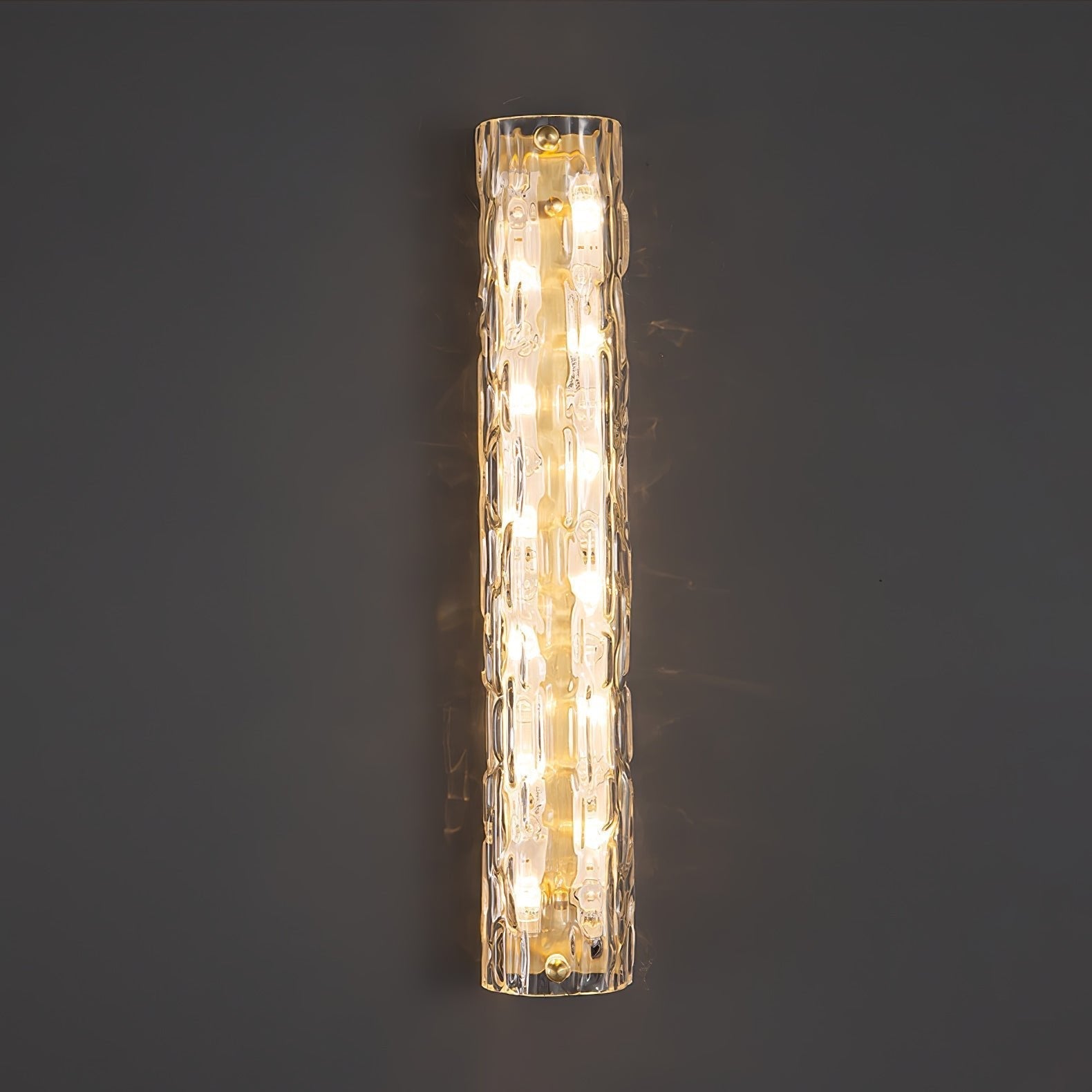 Bexley Brass Glass Glam Wall Lamp-Neutral Decor
