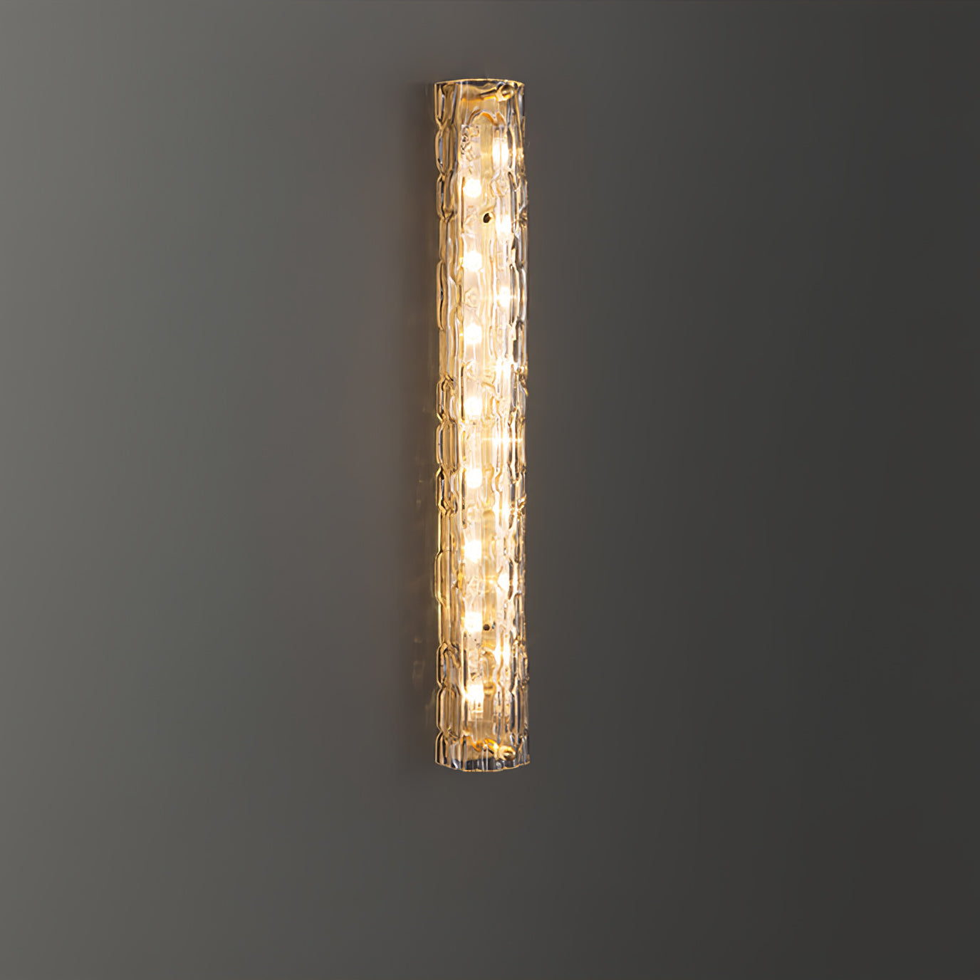 Bexley Brass Glass Glam Wall Lamp-Neutral Decor