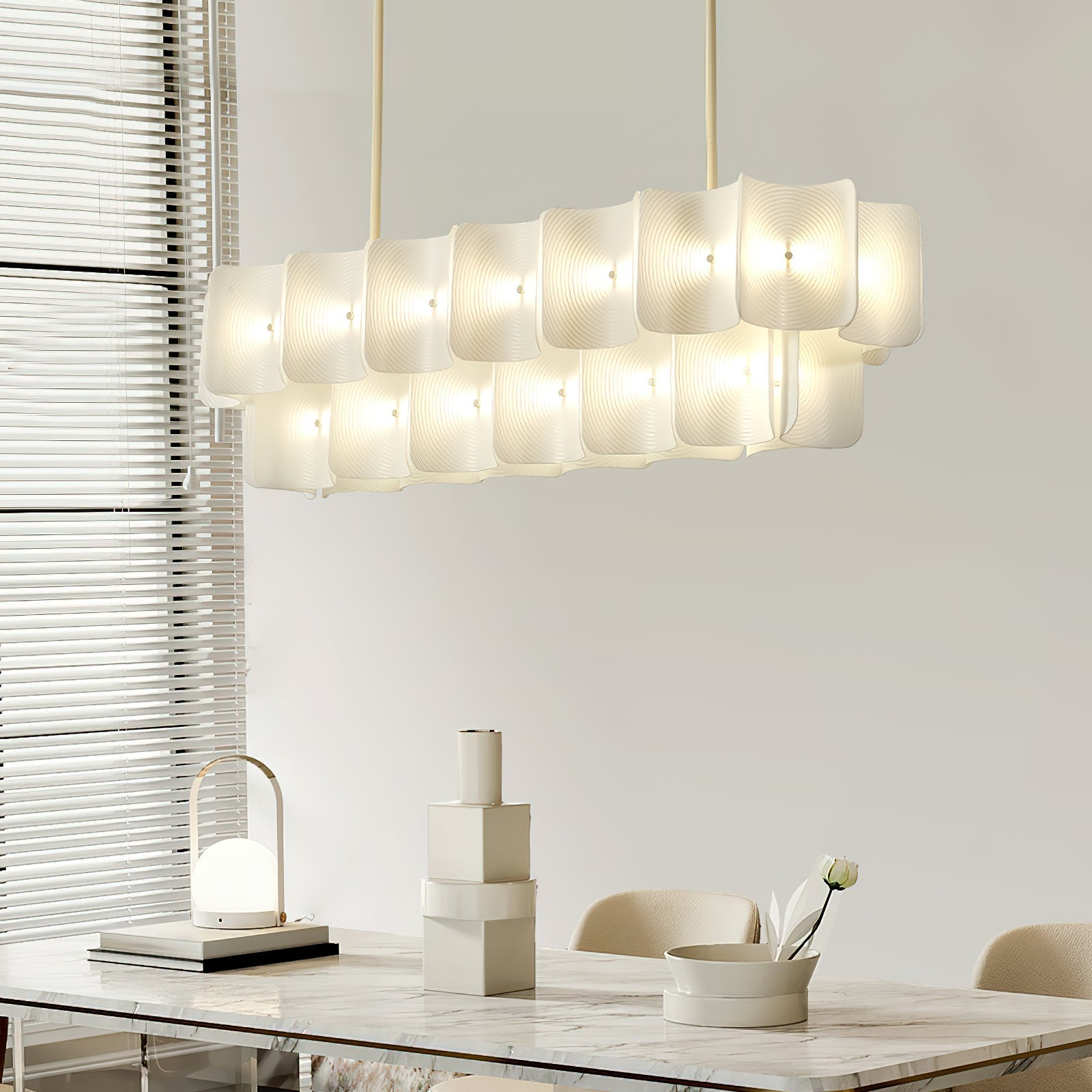 Aurora Chandelier Fingerprint LED-Neutral Decor