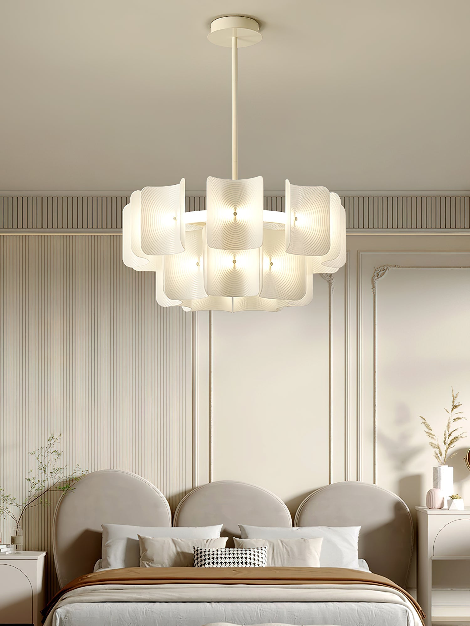 Aurora Chandelier Fingerprint LED-Neutral Decor
