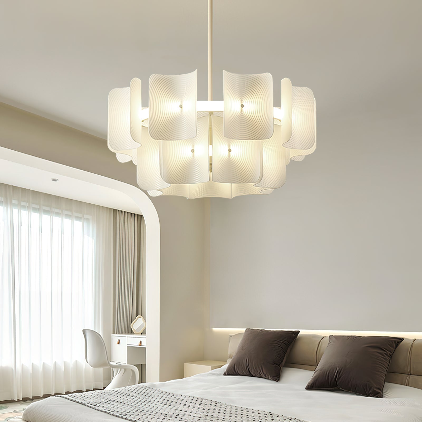 Aurora Chandelier Fingerprint LED-Neutral Decor