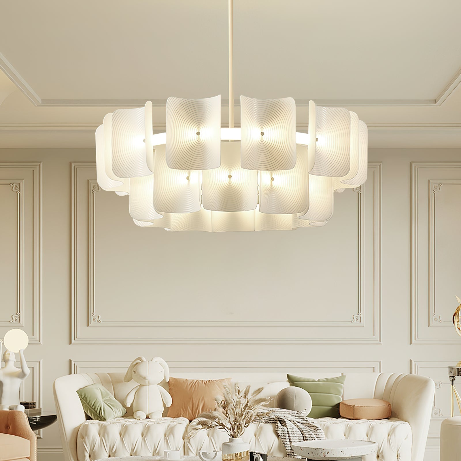 Aurora Chandelier Fingerprint LED-Neutral Decor