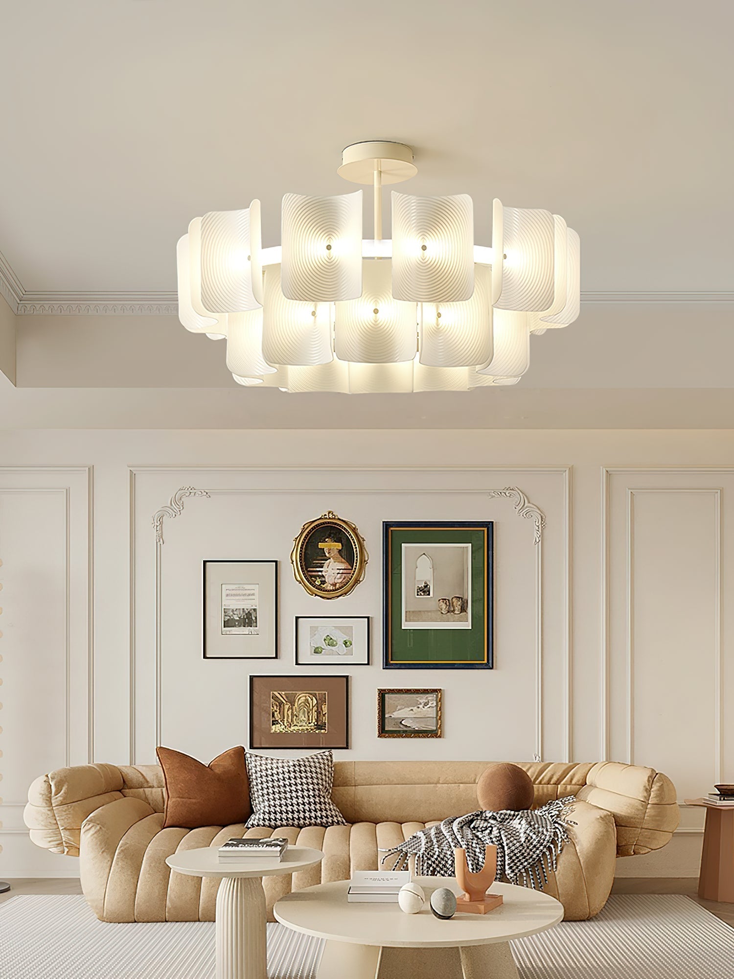 Aurora Chandelier Fingerprint LED-Neutral Decor