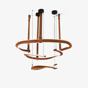 Cesorora Curved Artificial Leather Chandelier-Neutral Decor