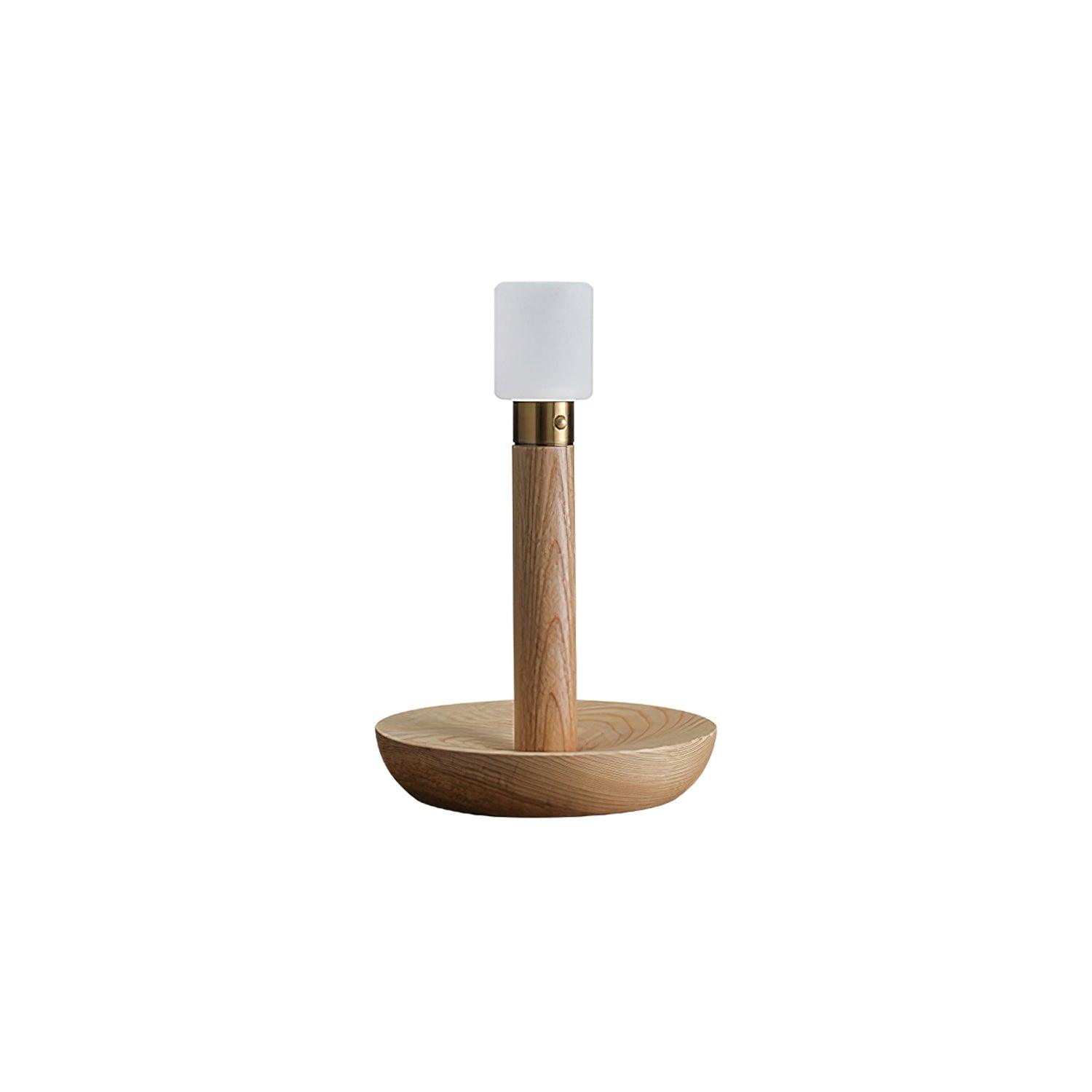 Lumaice Wood Minimalist Table Lamp-Neutral Decor
