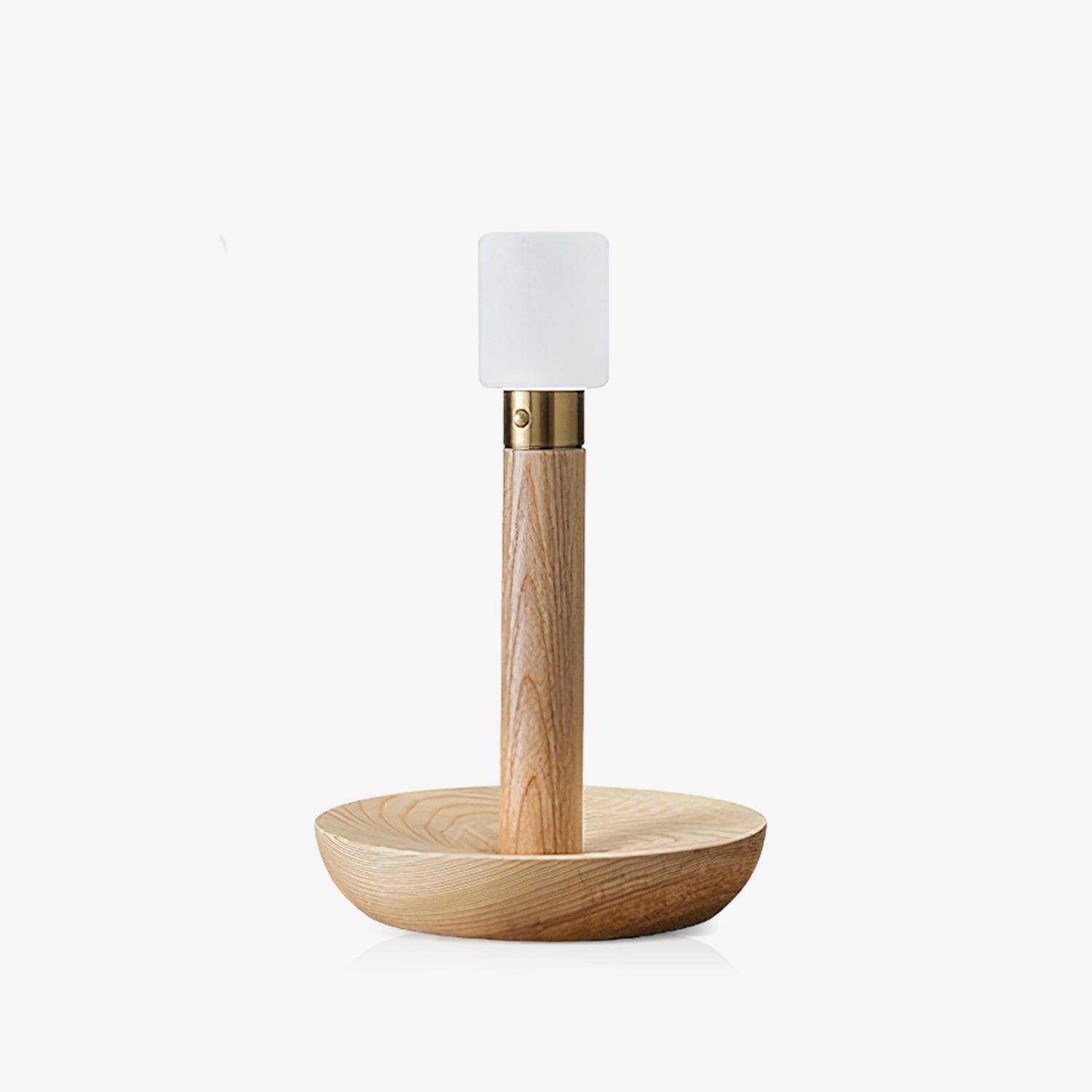 Lumaice Wood Minimalist Table Lamp-Neutral Decor