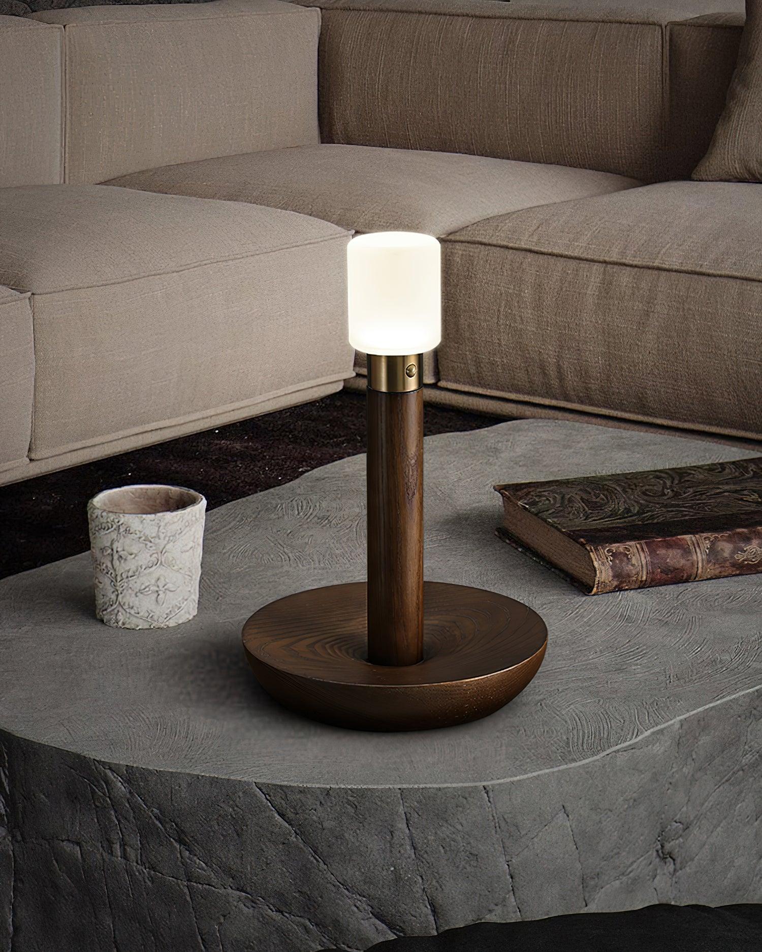 Lumaice Wood Minimalist Table Lamp-Neutral Decor