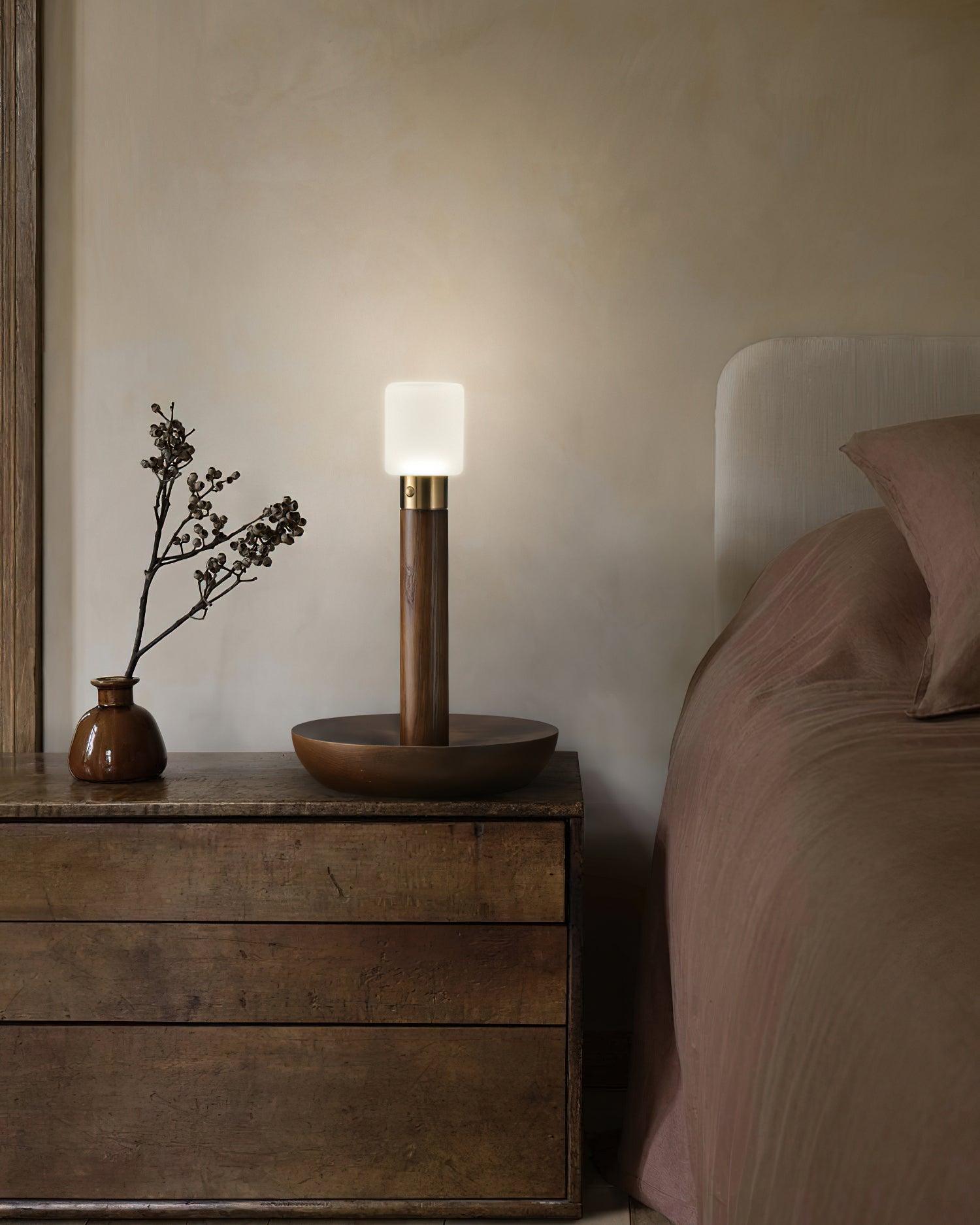 Lumaice Wood Minimalist Table Lamp-Neutral Decor