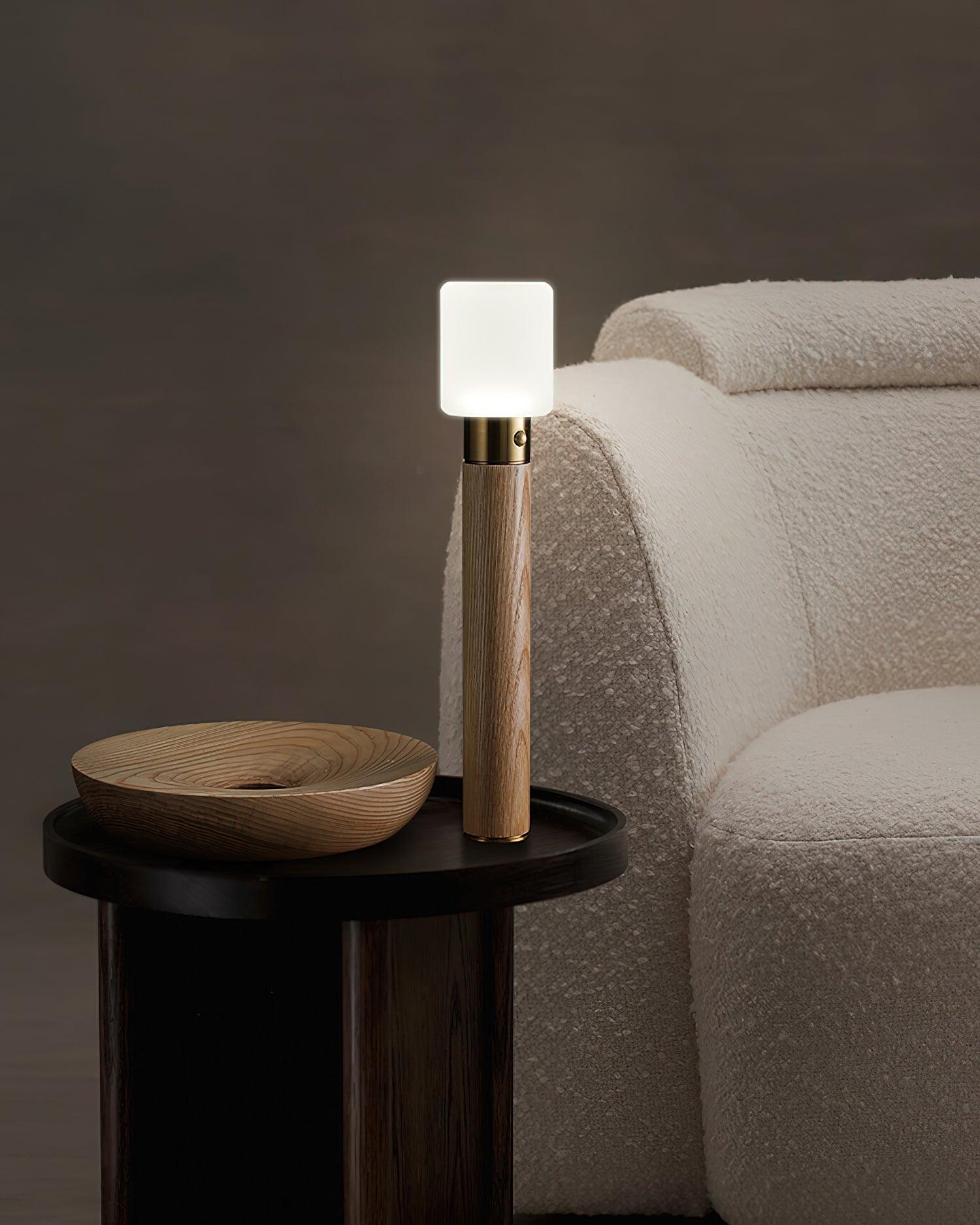 Lumaice Wood Minimalist Table Lamp-Neutral Decor