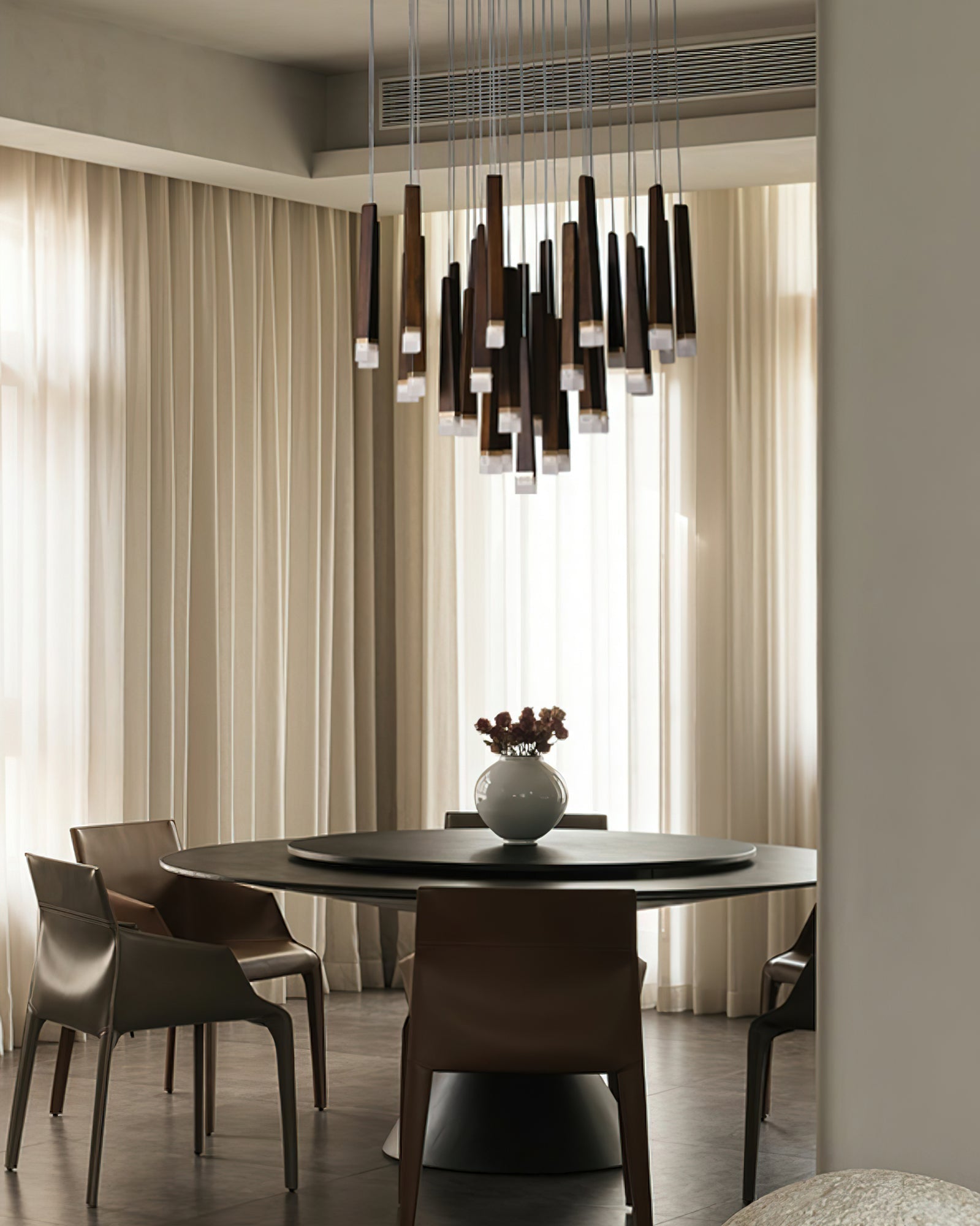 Neloz Firewood Stick Wood Chandelier-Neutral Decor
