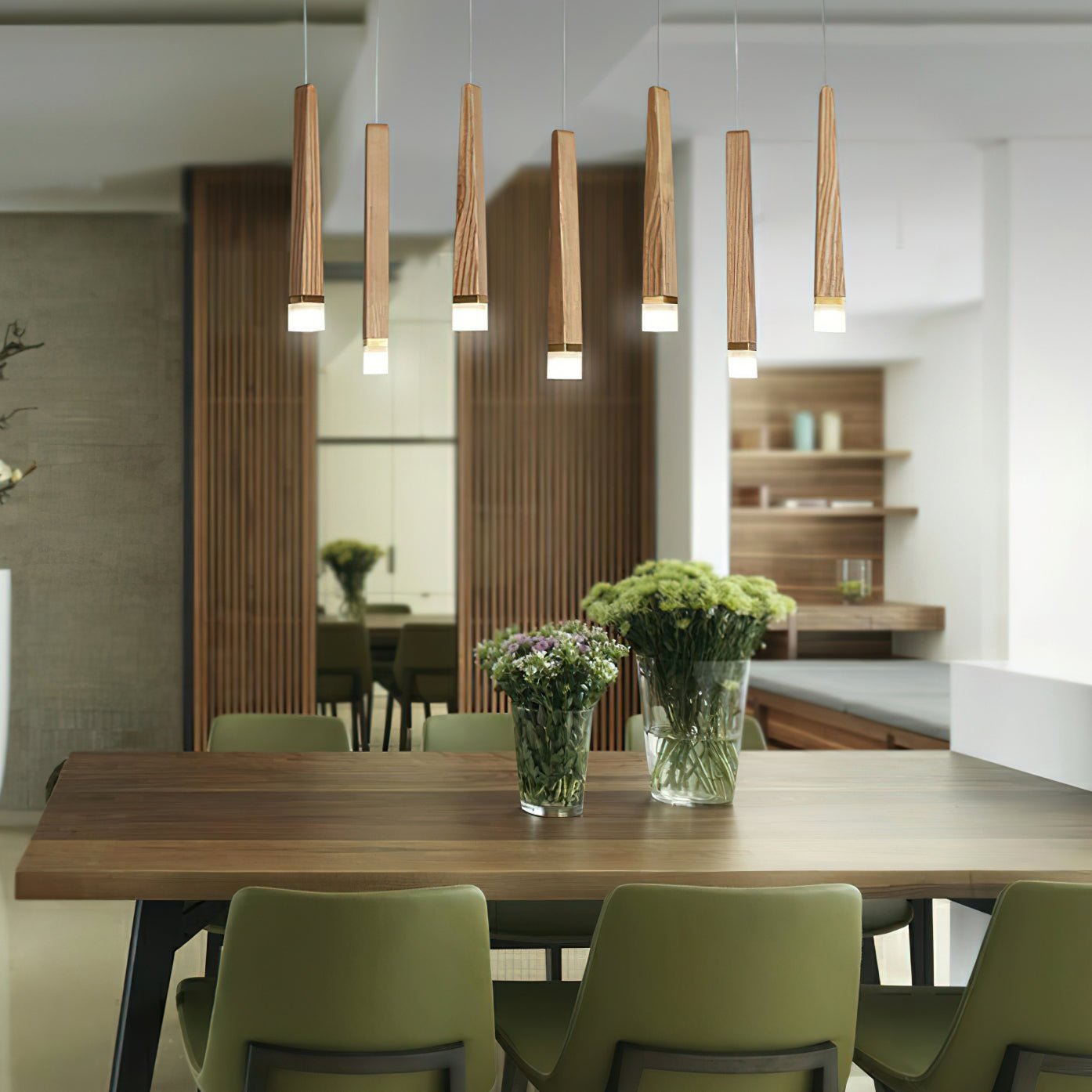 Neloz Firewood Stick Wood Chandelier-Neutral Decor