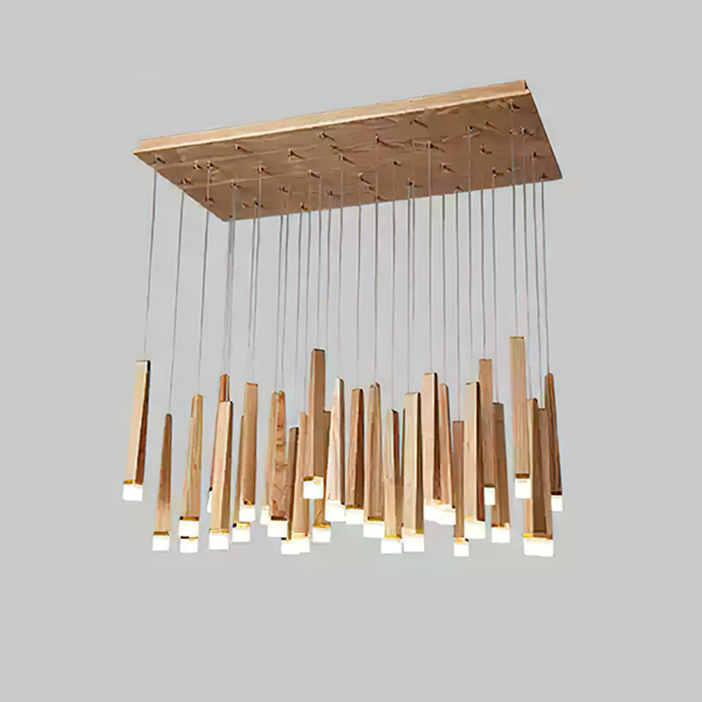 Neloz Firewood Stick Wood Chandelier-Neutral Decor