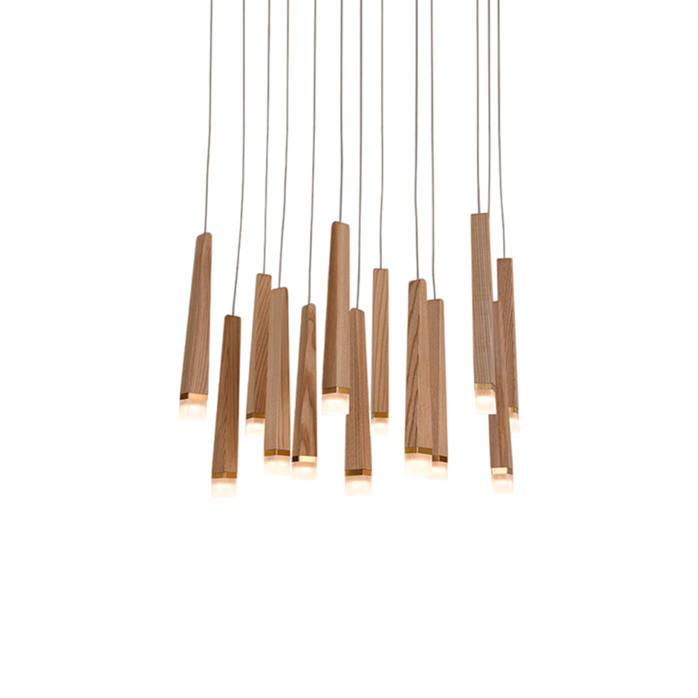 Neloz Firewood Stick Wood Chandelier-Neutral Decor