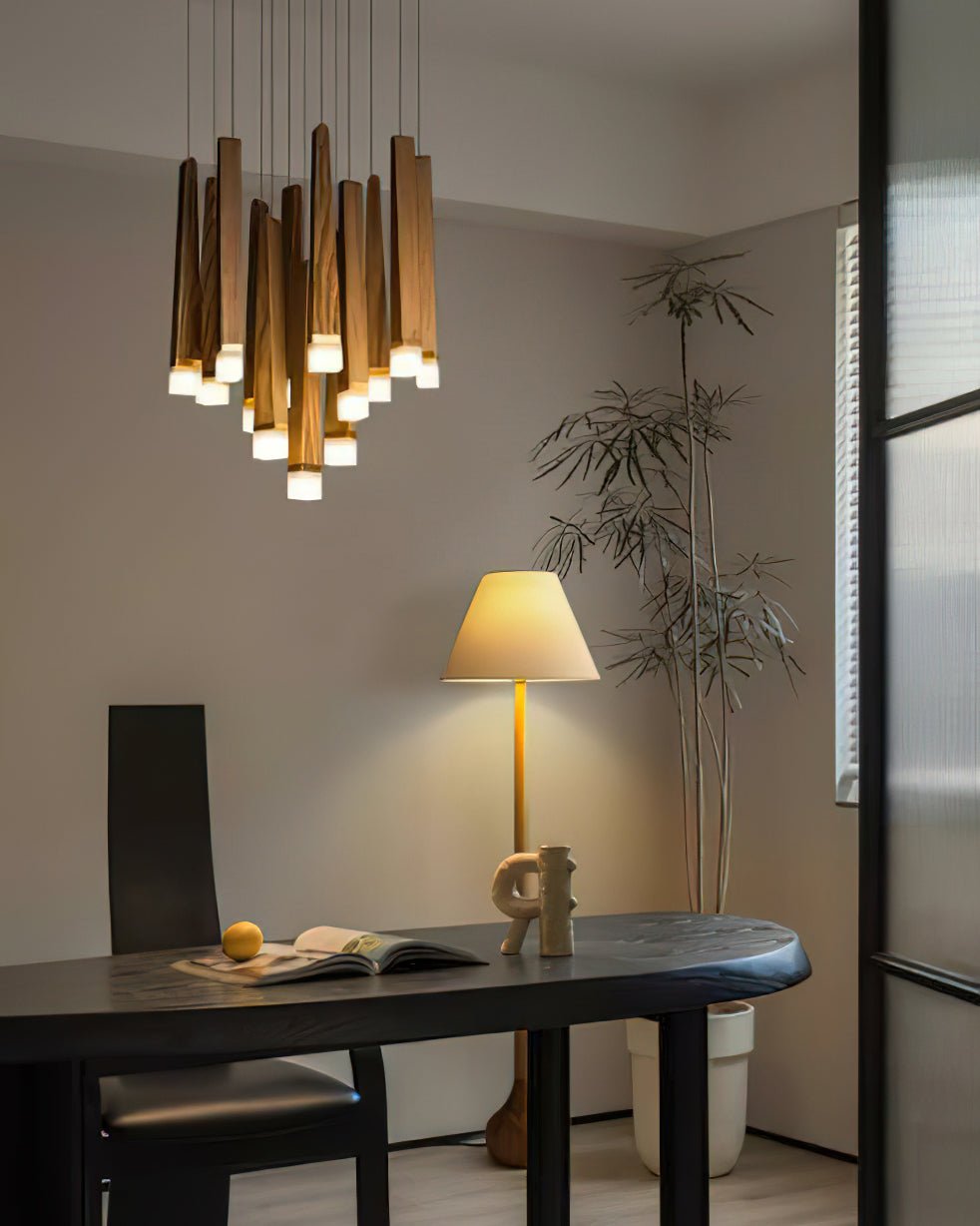 Neloz Firewood Stick Wood Chandelier-Neutral Decor