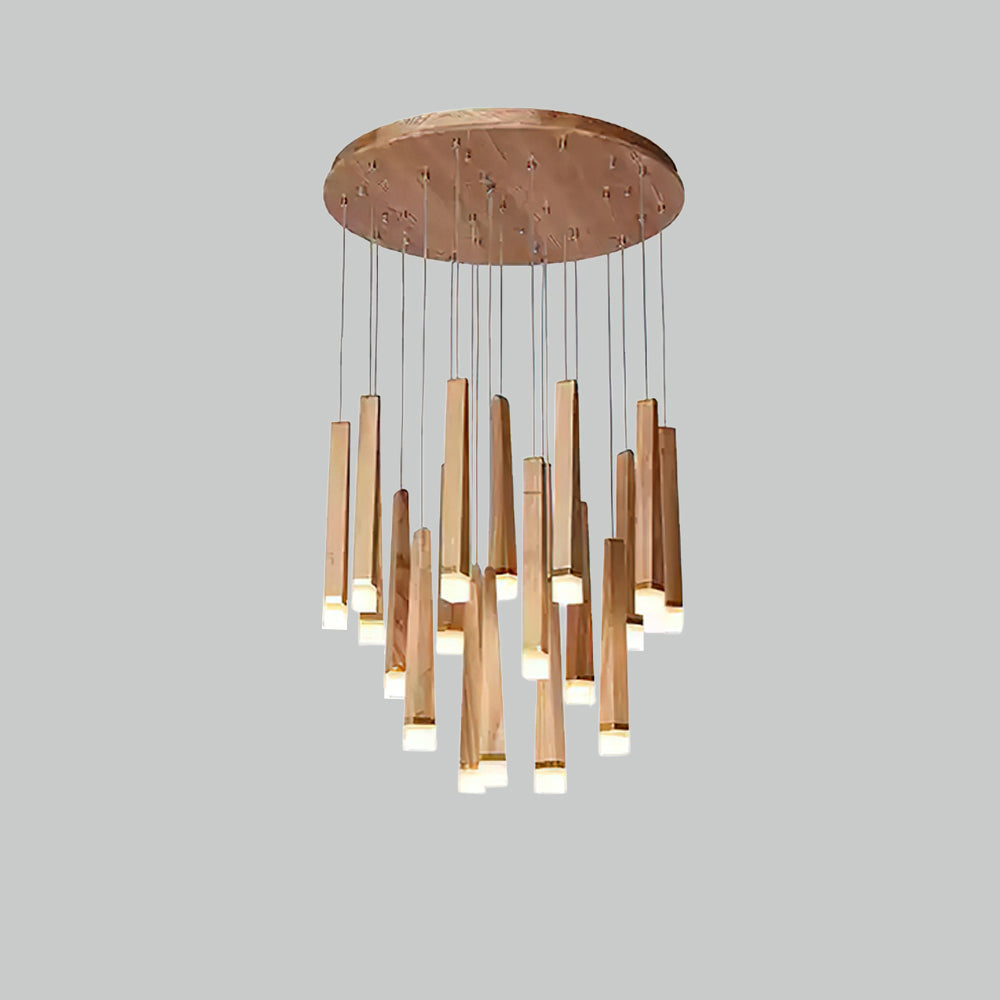 Neloz Firewood Stick Wood Chandelier-Neutral Decor