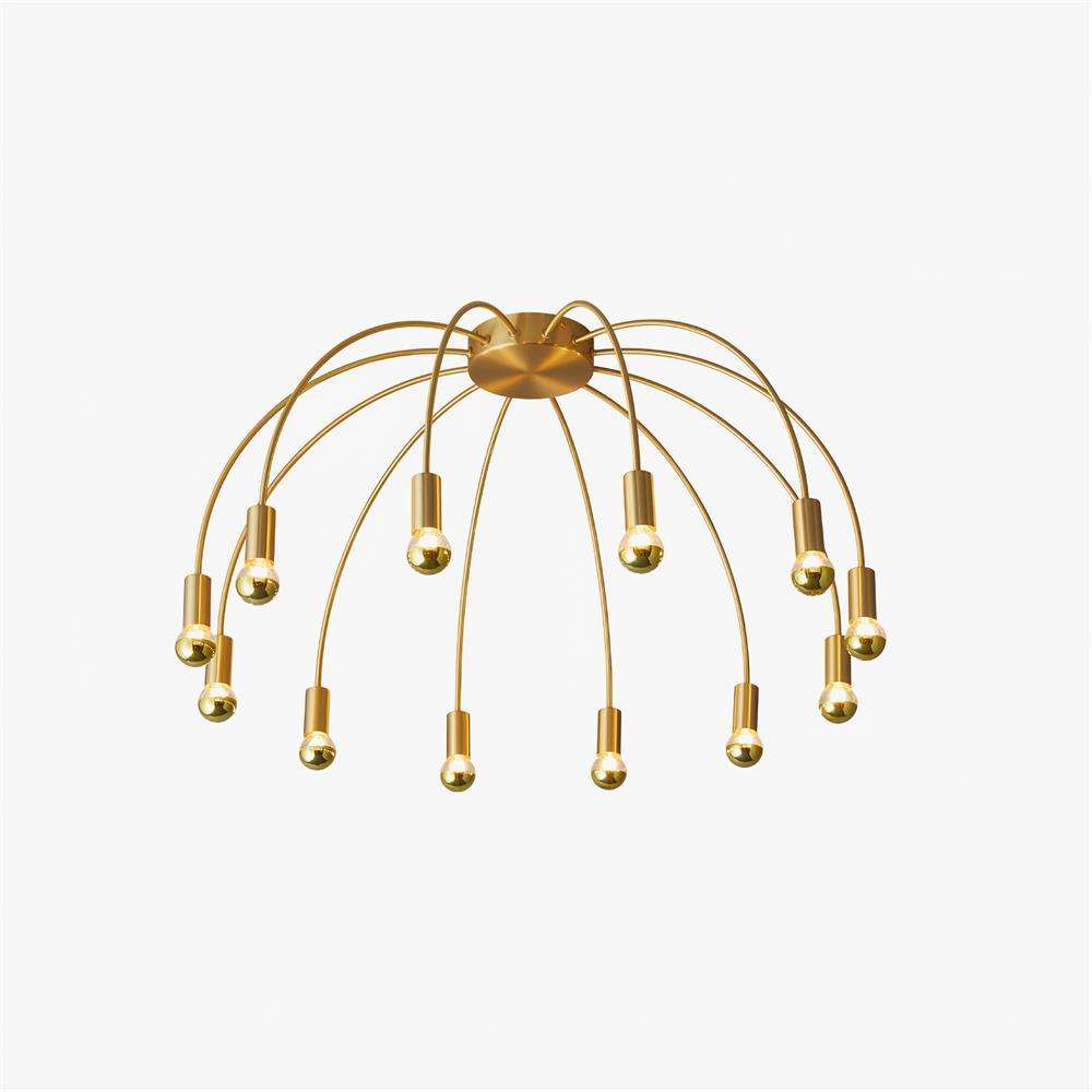 Sage Luxury Glass Ceiling Lamp-Neutral Decor