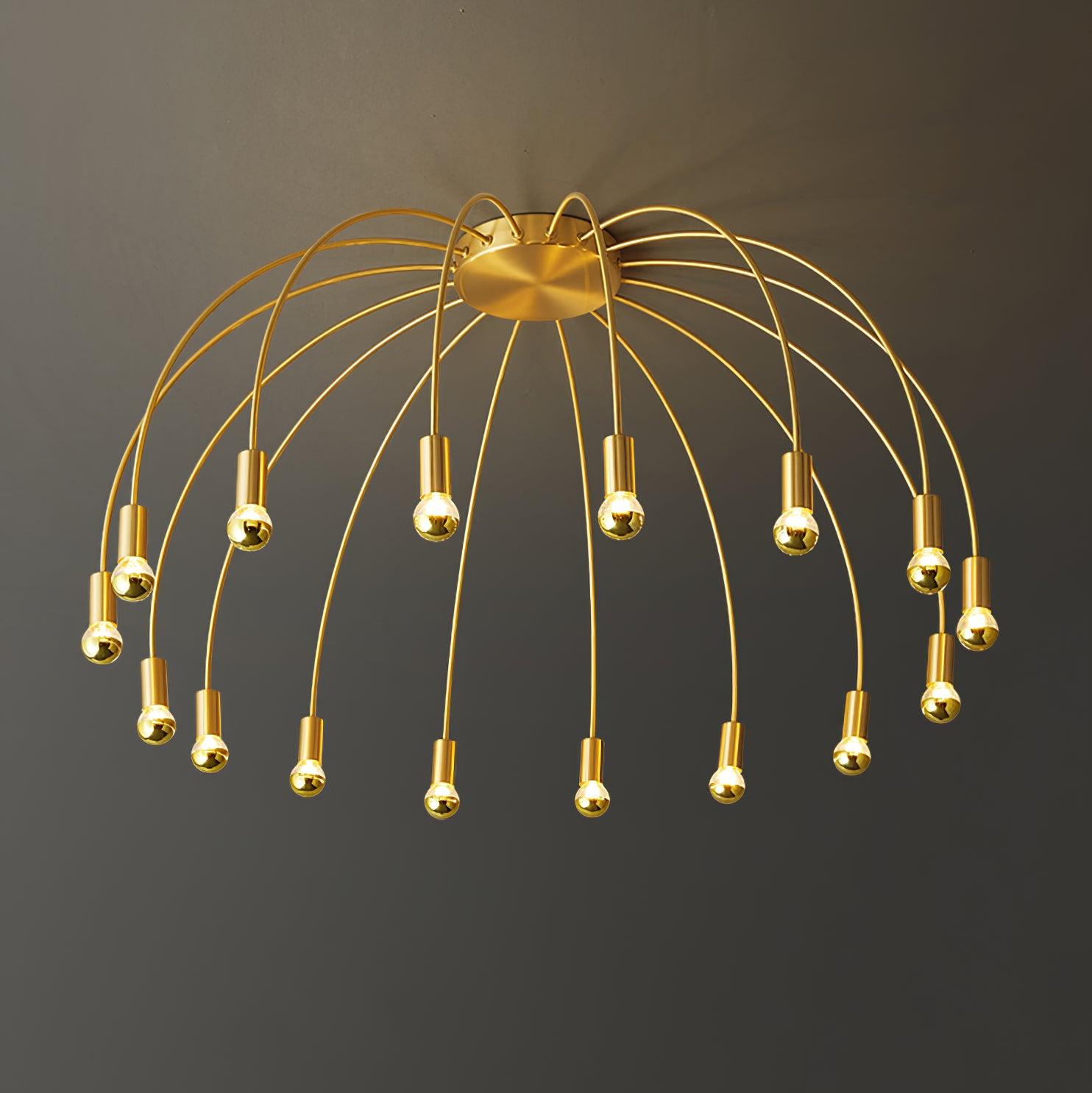 Sage Luxury Glass Ceiling Lamp-Neutral Decor