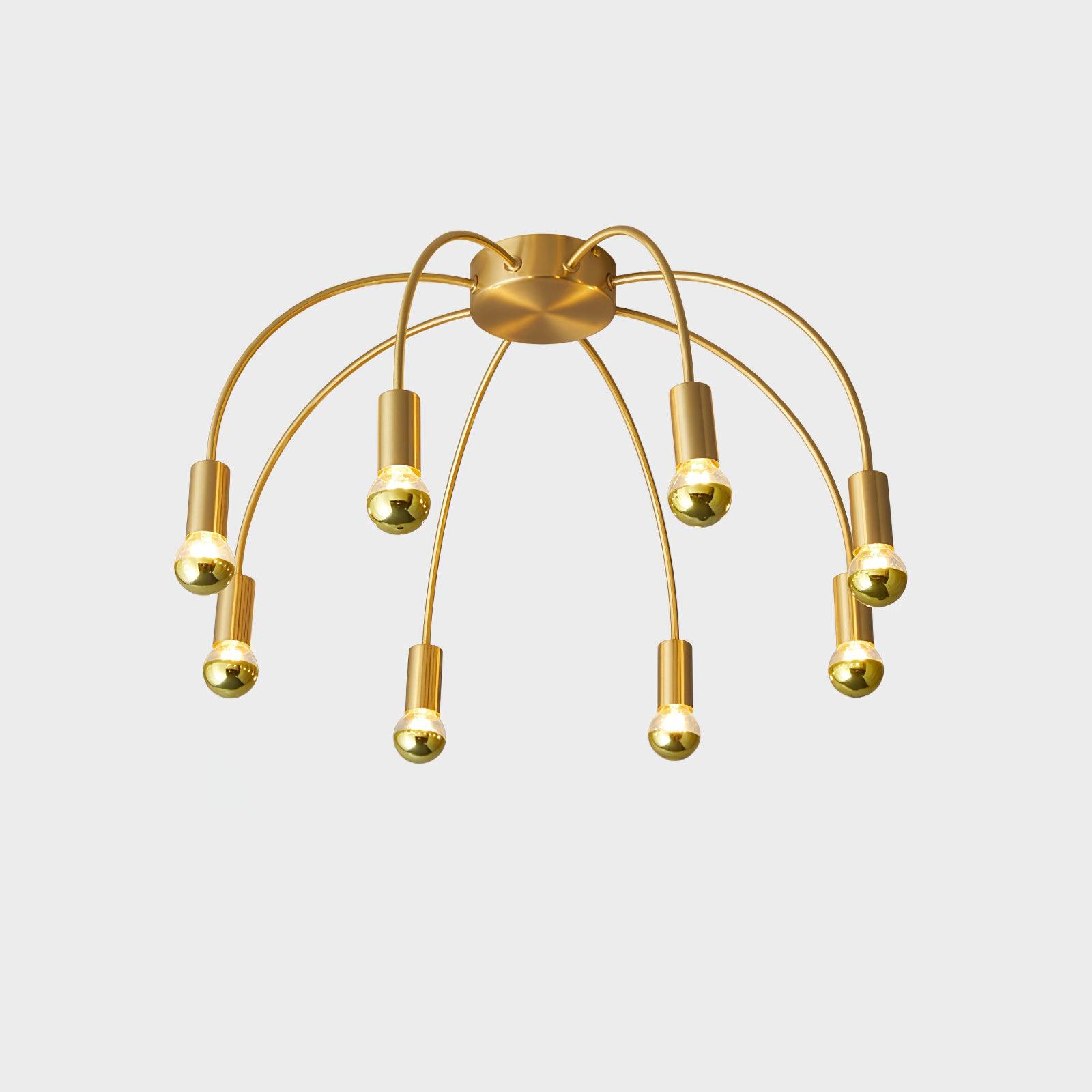 Sage Luxury Glass Ceiling Lamp-Neutral Decor