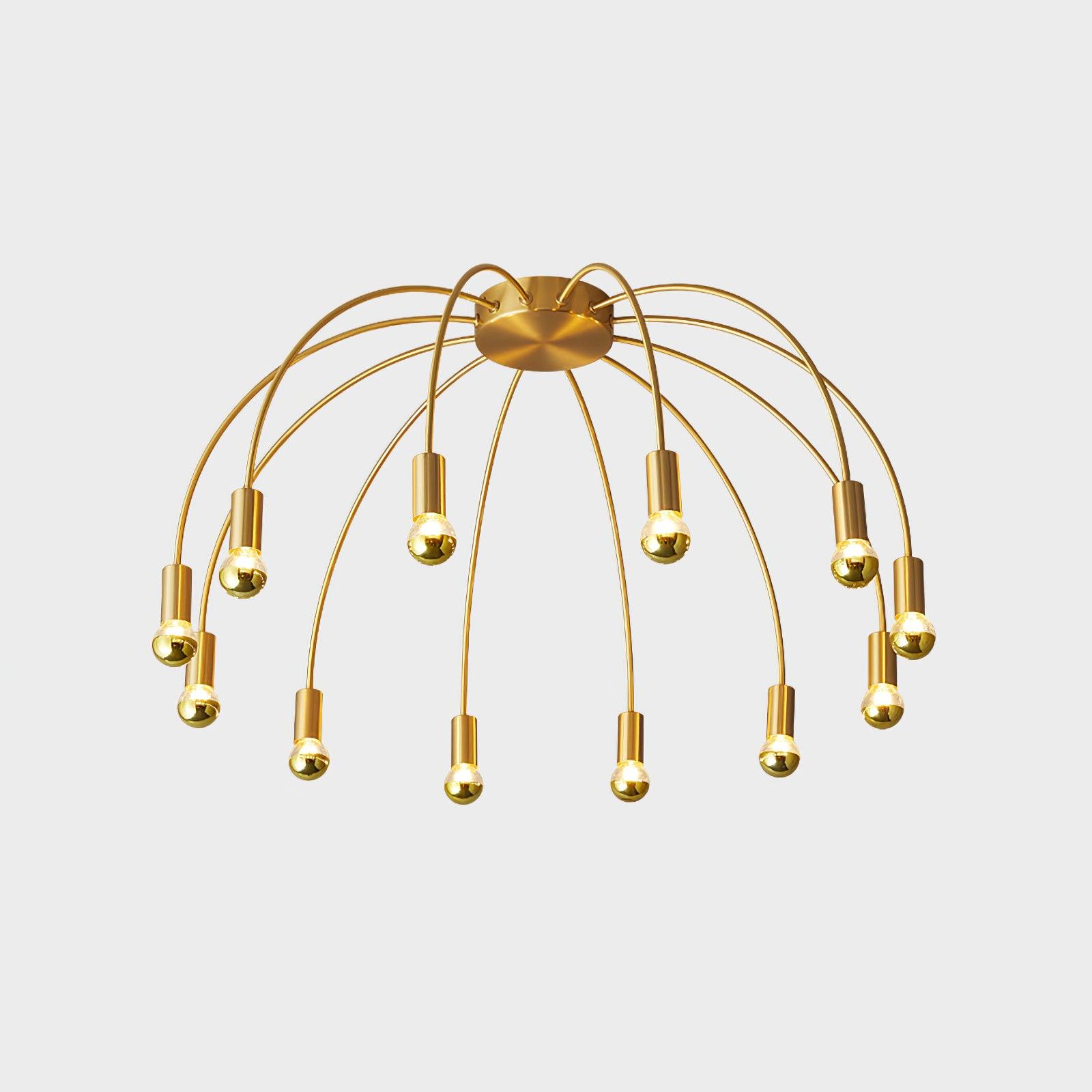 Sage Luxury Glass Ceiling Lamp-Neutral Decor
