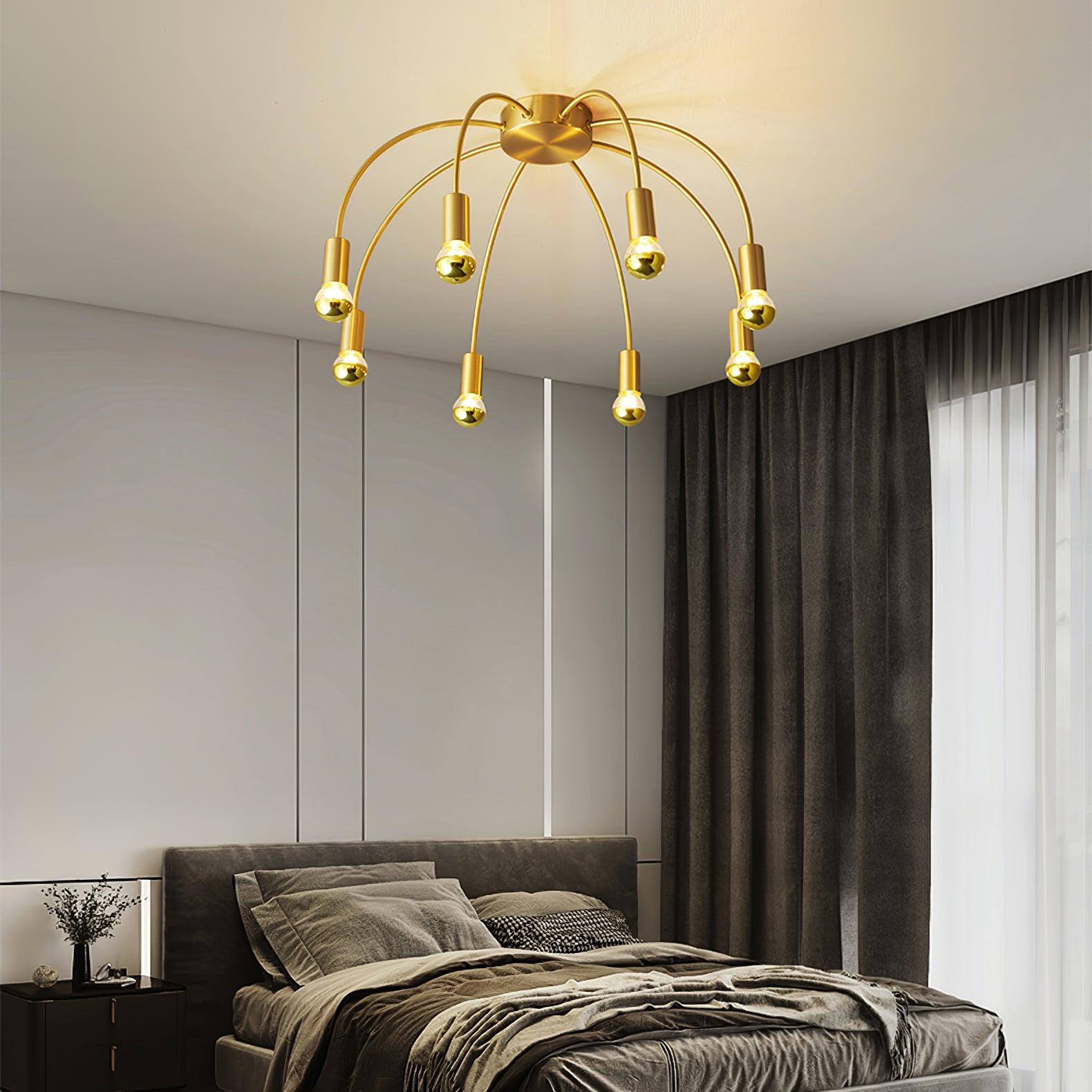 Sage Luxury Glass Ceiling Lamp-Neutral Decor