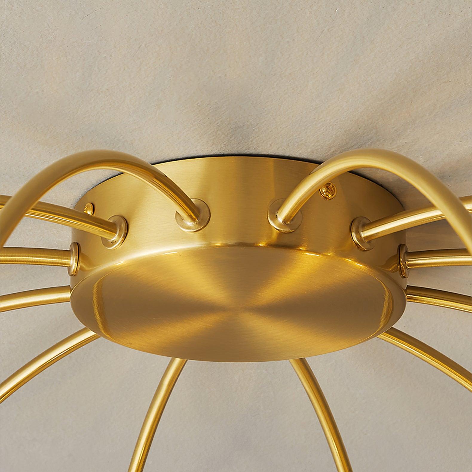 Sage Luxury Glass Ceiling Lamp-Neutral Decor